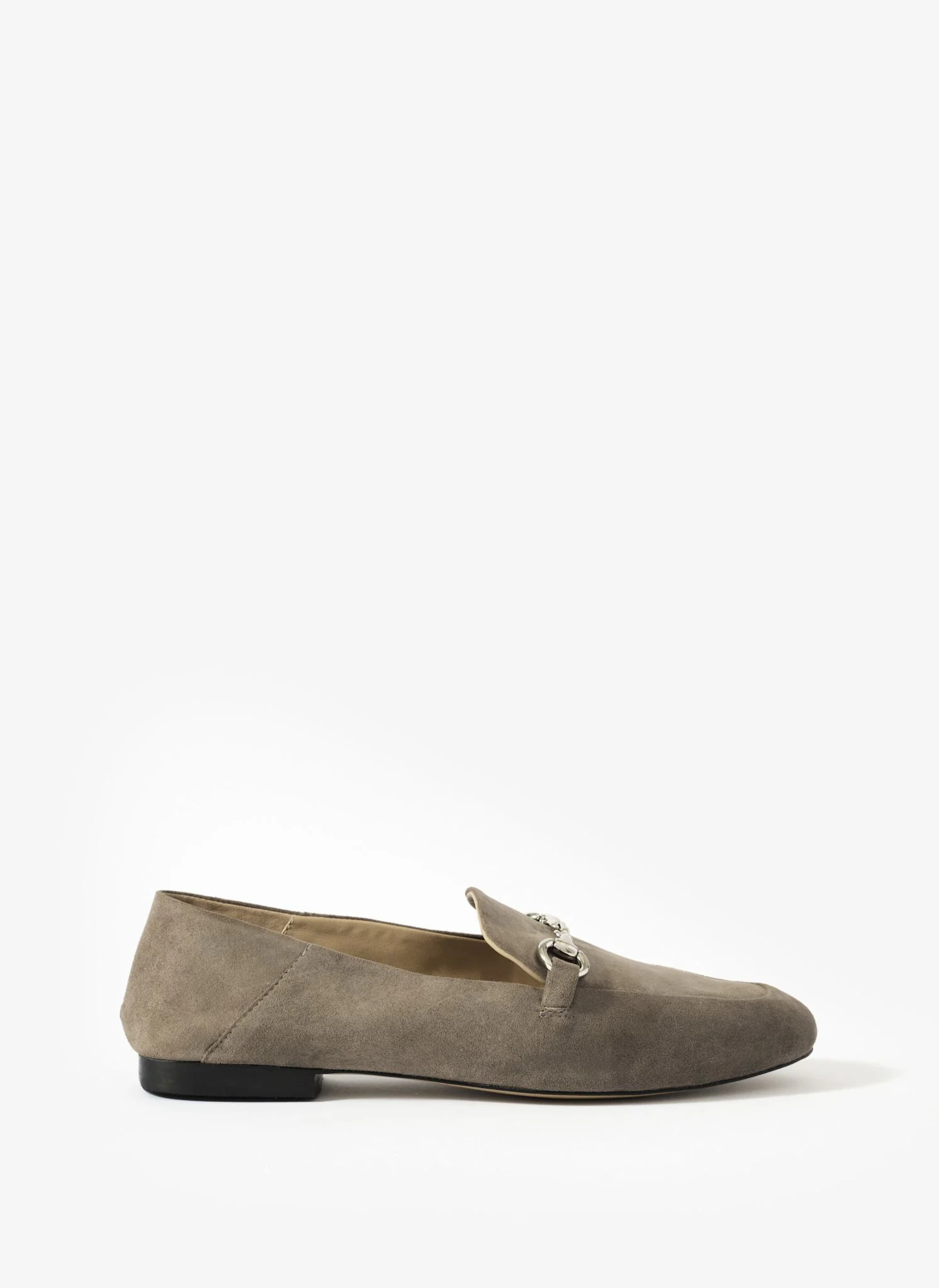 Camille Neutral Suede Loafers