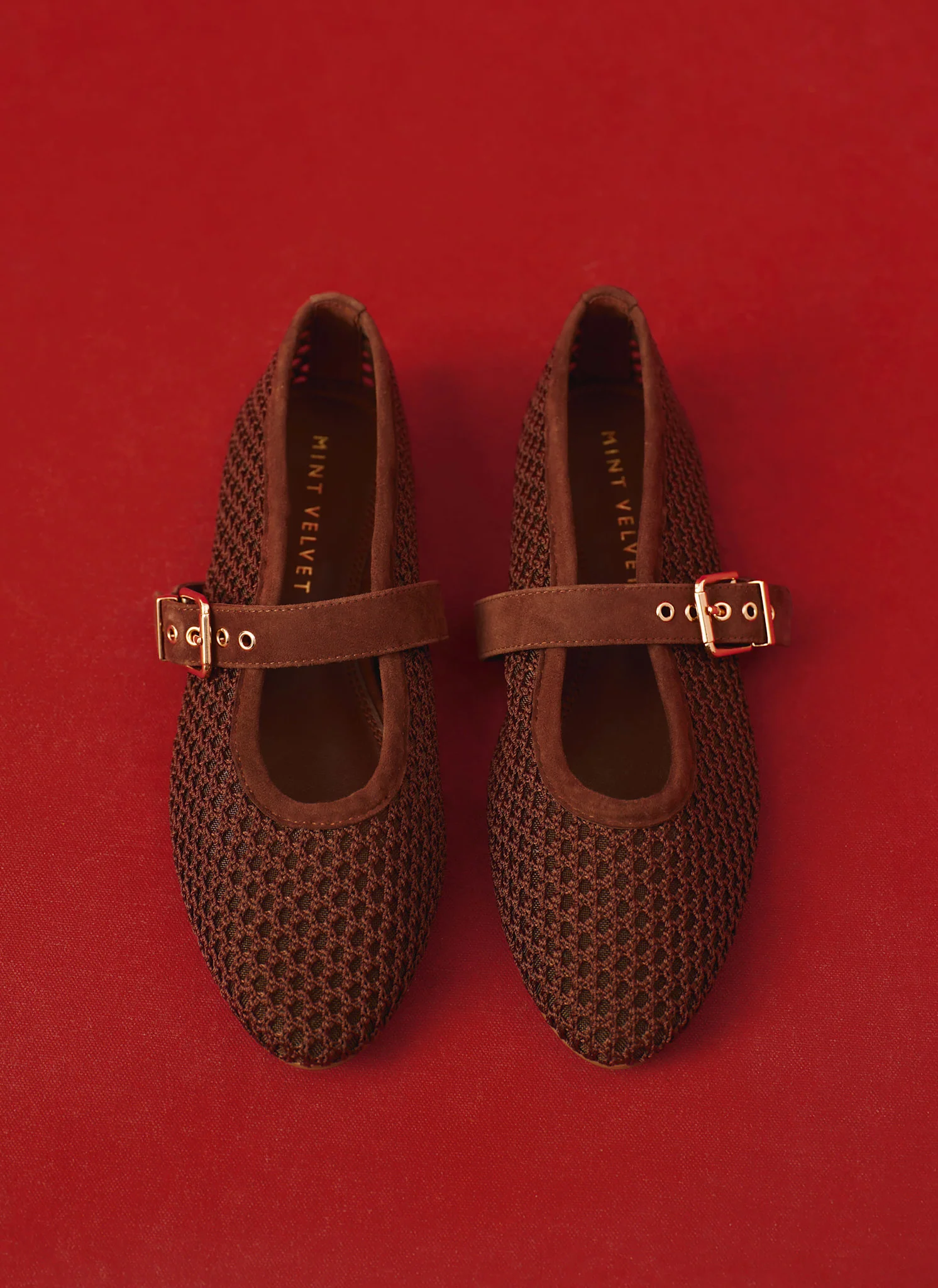 11840-trixie-brown-mesh-ballet-flat-pumps-2.webp Trixie Brown Mesh Ballet Flat Pumps