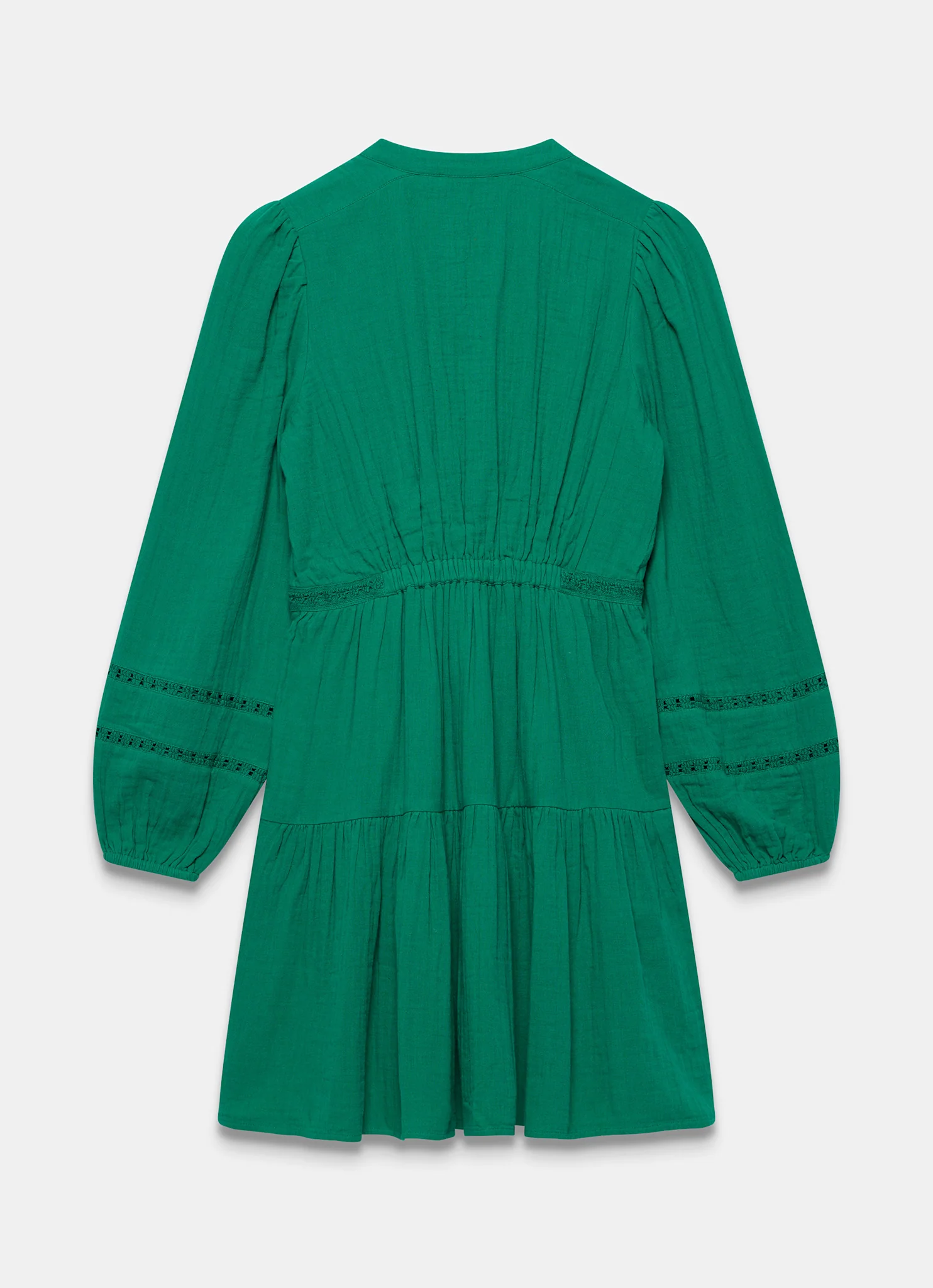 1206-green-cotton-cheesecloth-mini-dress-7.webp Green Cotton Cheesecloth Mini Dress