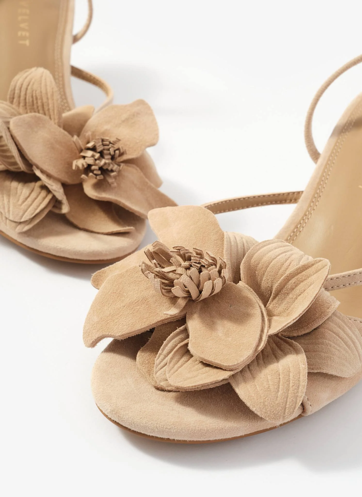 12085-bri-neutral-suede-flower-detail-heels-4.webp Bri Neutral Suede Flower Detail Heels
