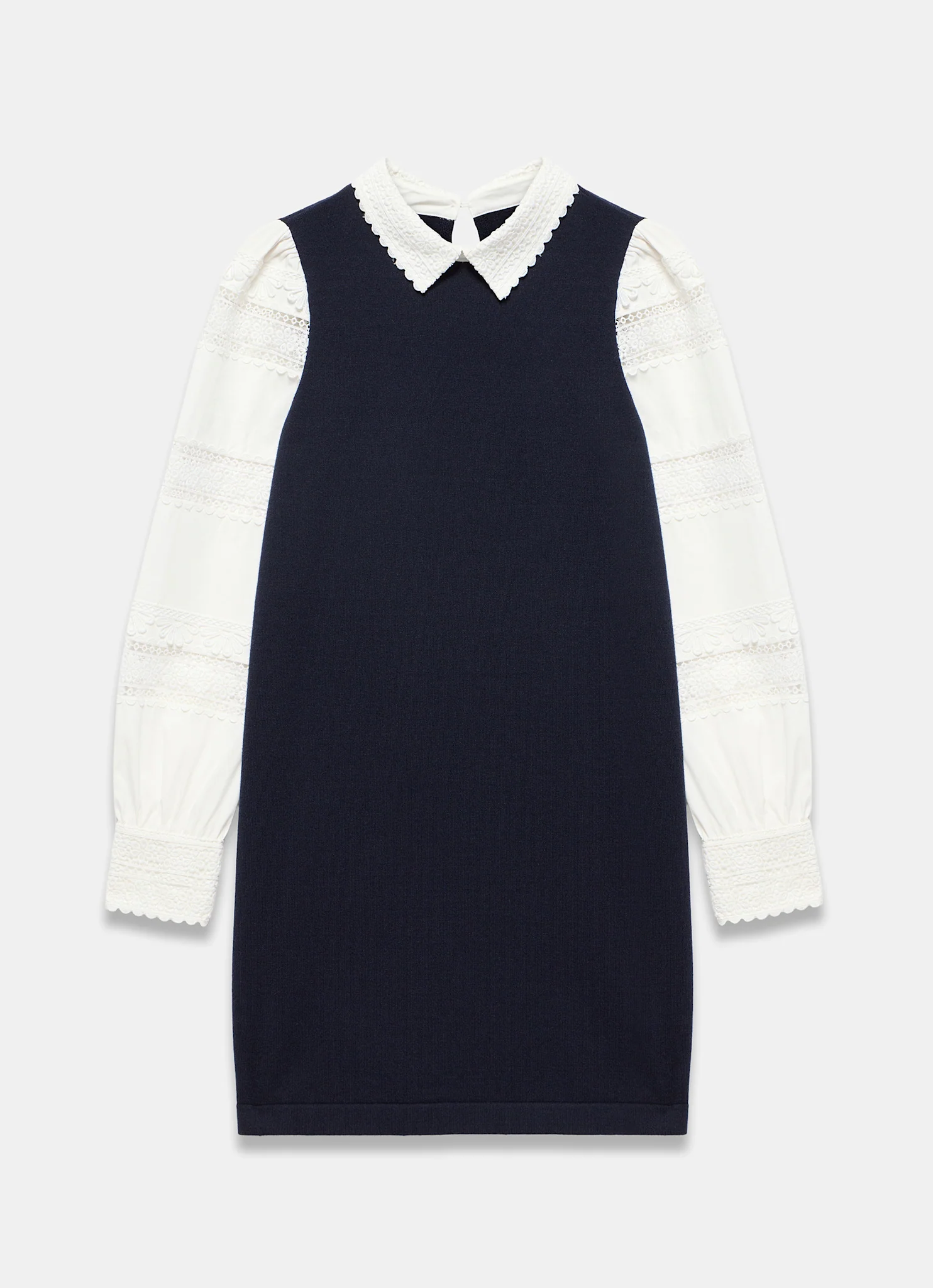 12113-navy-woven-sleeve-mini-dress-7.webp Navy Woven Sleeve Mini Dress