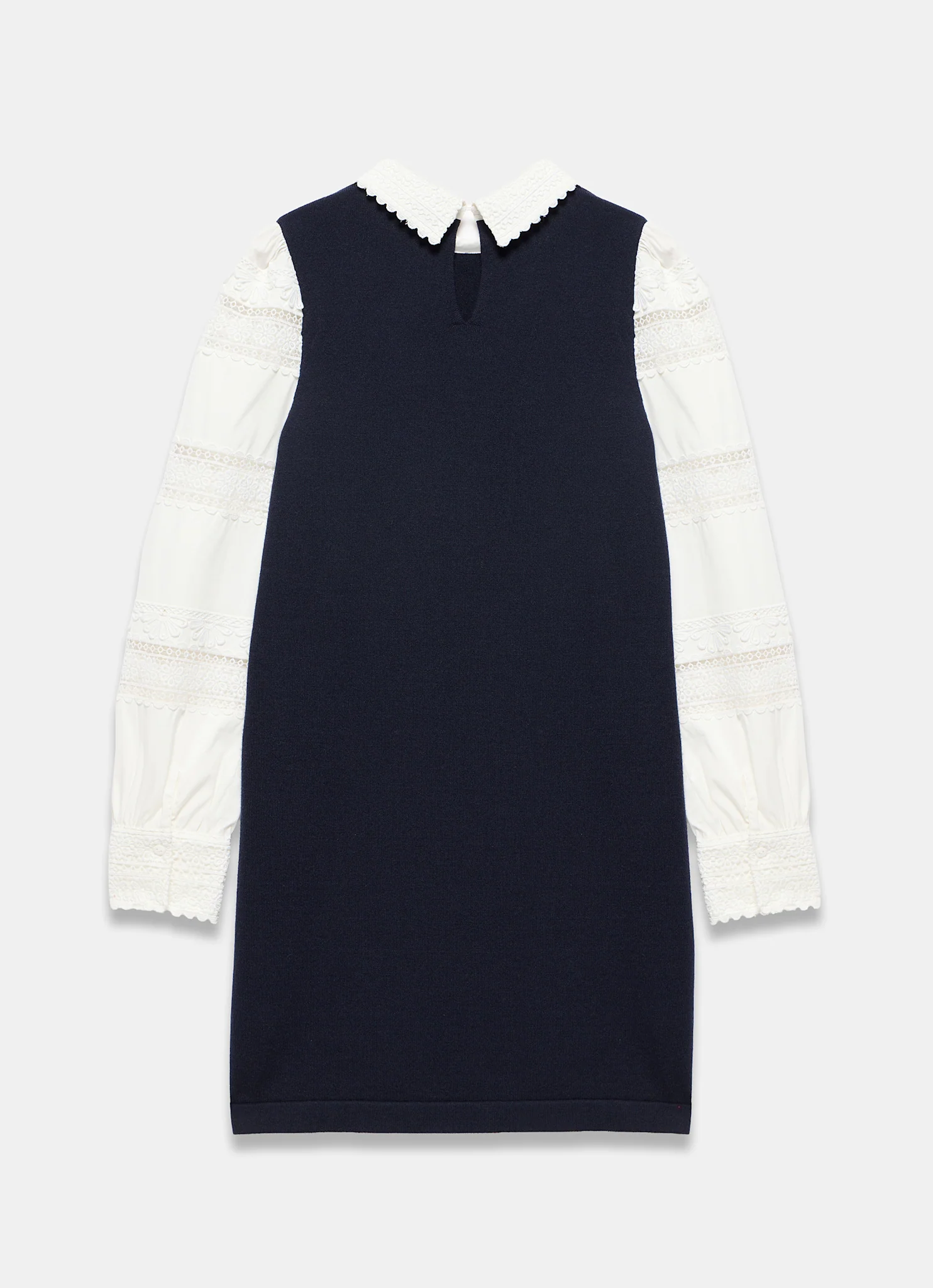 12113-navy-woven-sleeve-mini-dress-8.webp Navy Woven Sleeve Mini Dress