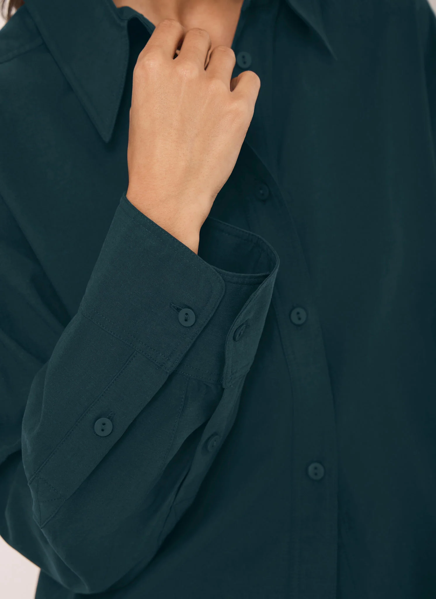 12126-teal-oversized-long-sleeve-shirt-5.webp Teal Oversized Long Sleeve Shirt