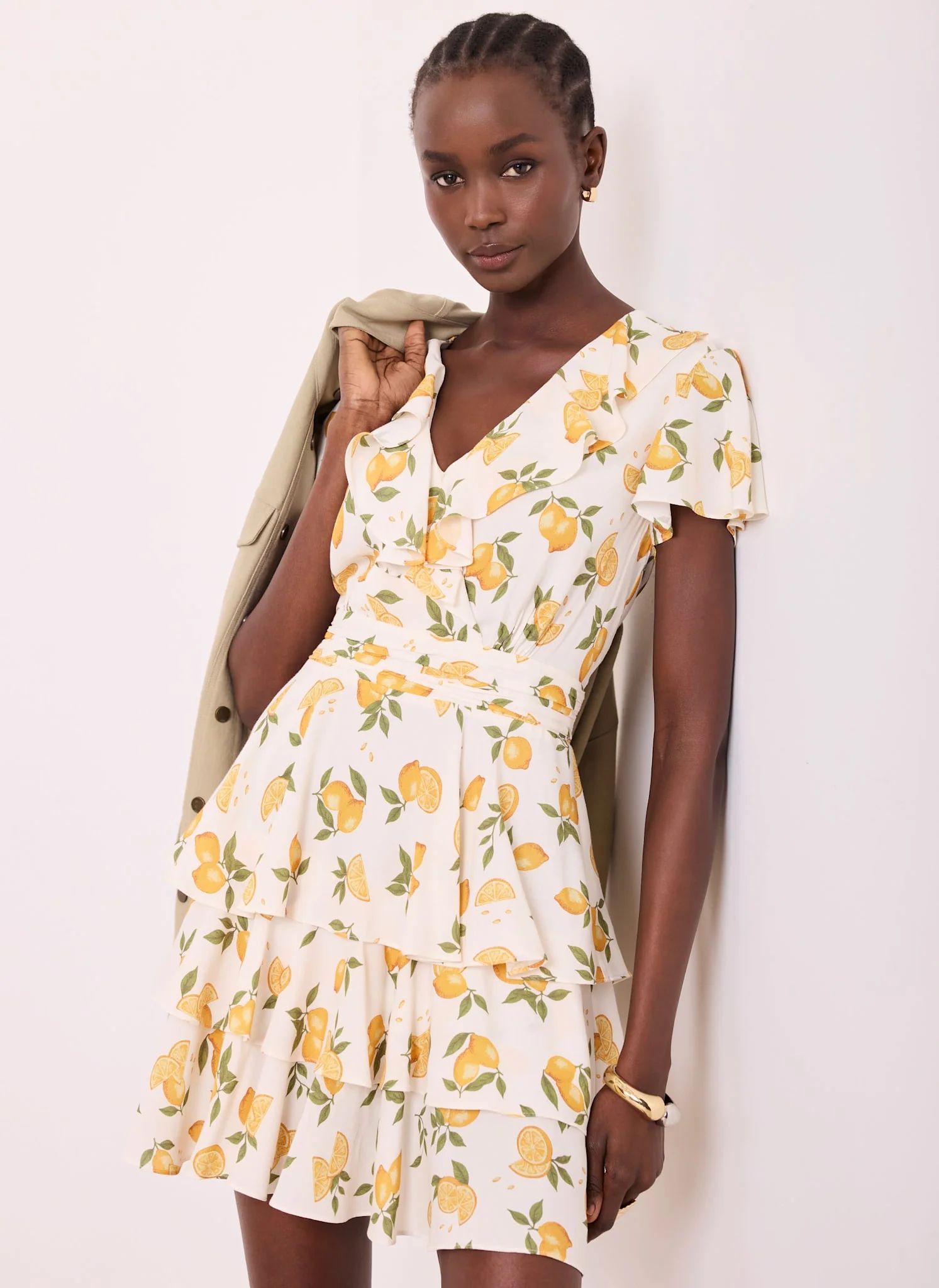 1220-yellow-lemon-print-mini-dress-5.webp Yellow Lemon Print Mini Dress