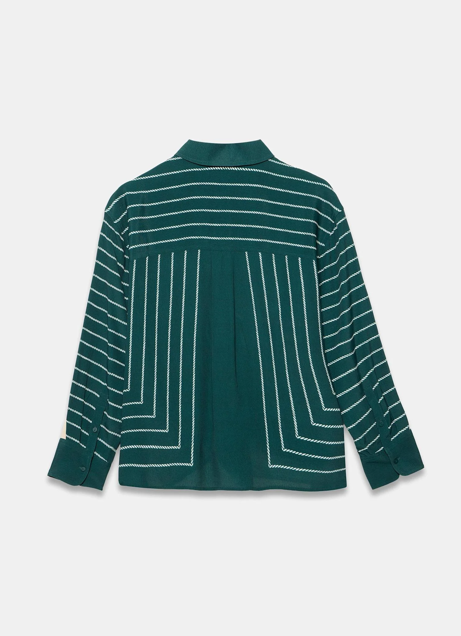 12248-teal-graphic-print-striped-shirt-7.webp Teal Graphic Print Striped Shirt