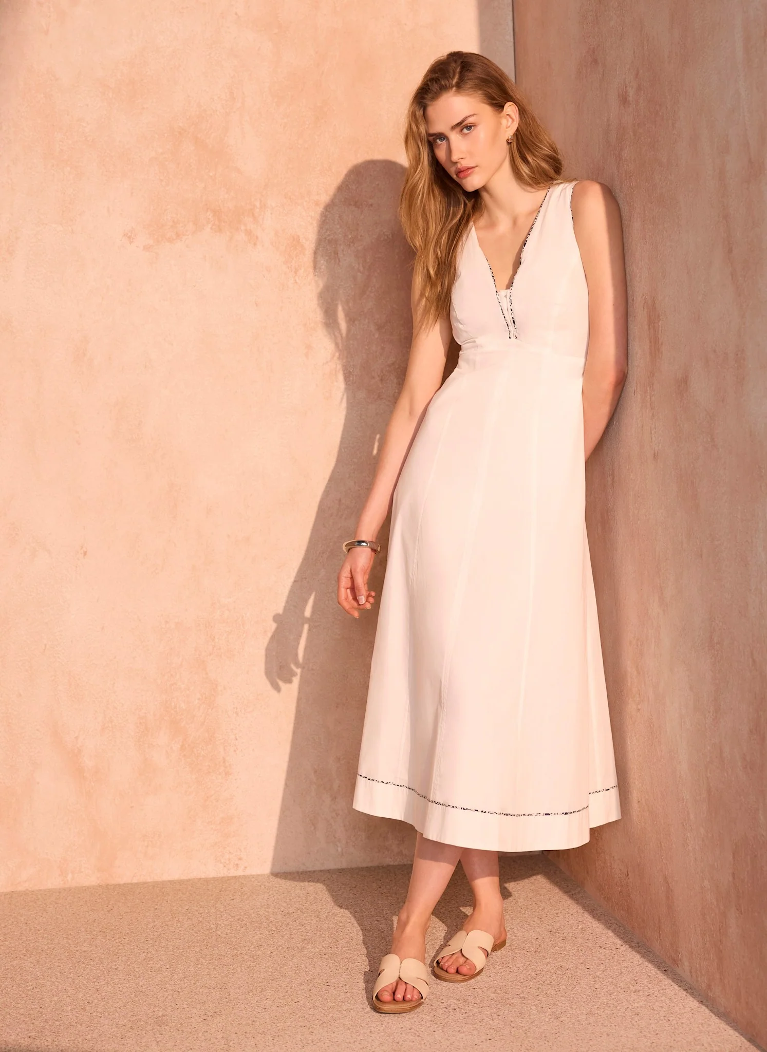 1228-white-cotton-tie-detail-midi-dress-3.webp White Cotton Tie Detail Midi Dress