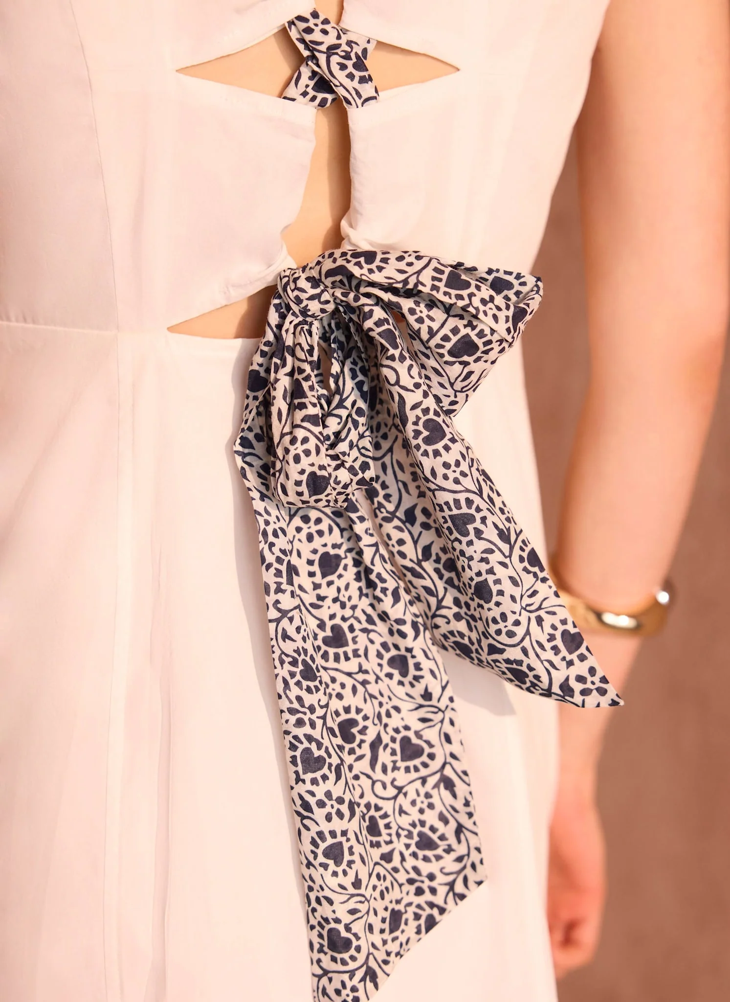1228-white-cotton-tie-detail-midi-dress-6.webp White Cotton Tie Detail Midi Dress