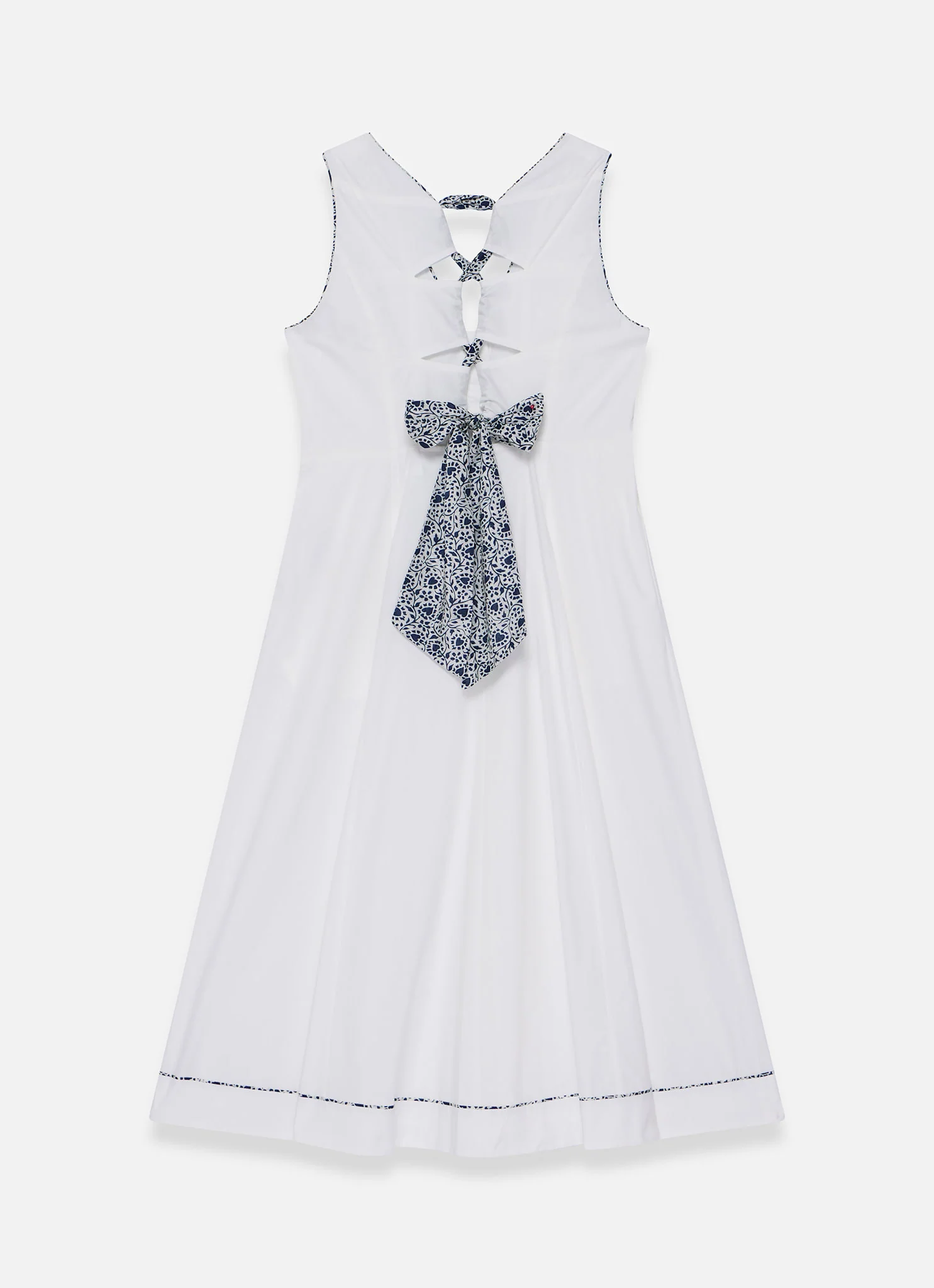 1228-white-cotton-tie-detail-midi-dress-7.webp White Cotton Tie Detail Midi Dress
