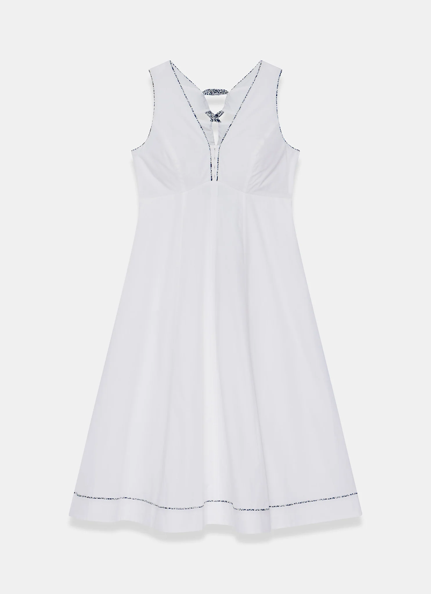 1228-white-cotton-tie-detail-midi-dress-8.webp White Cotton Tie Detail Midi Dress