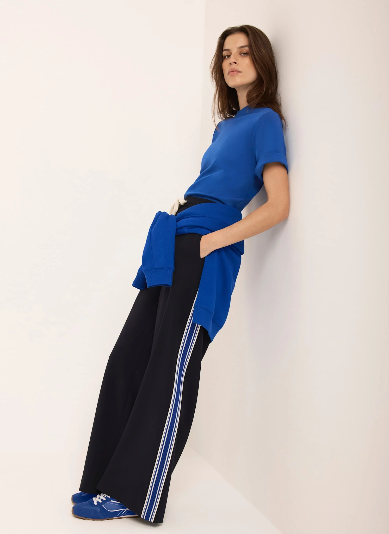 12296-navy-side-stripe-wide-trousers-3.webp Navy Side Stripe Wide Trousers