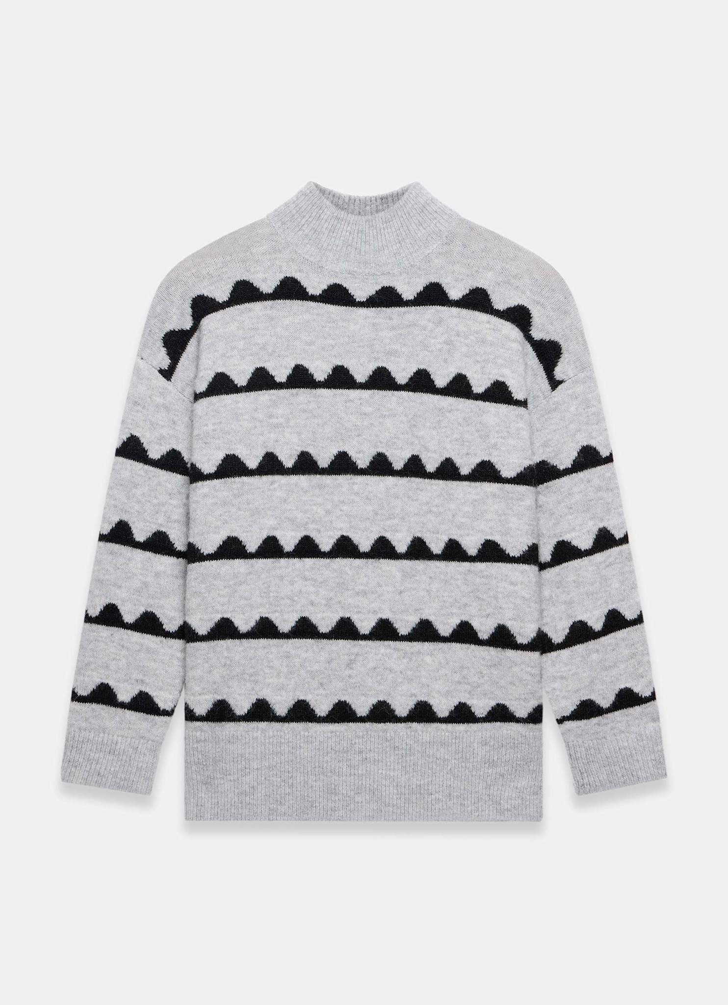 12372-grey-scallop-knit-jumper-6.jpg Grey Scallop Knit Jumper