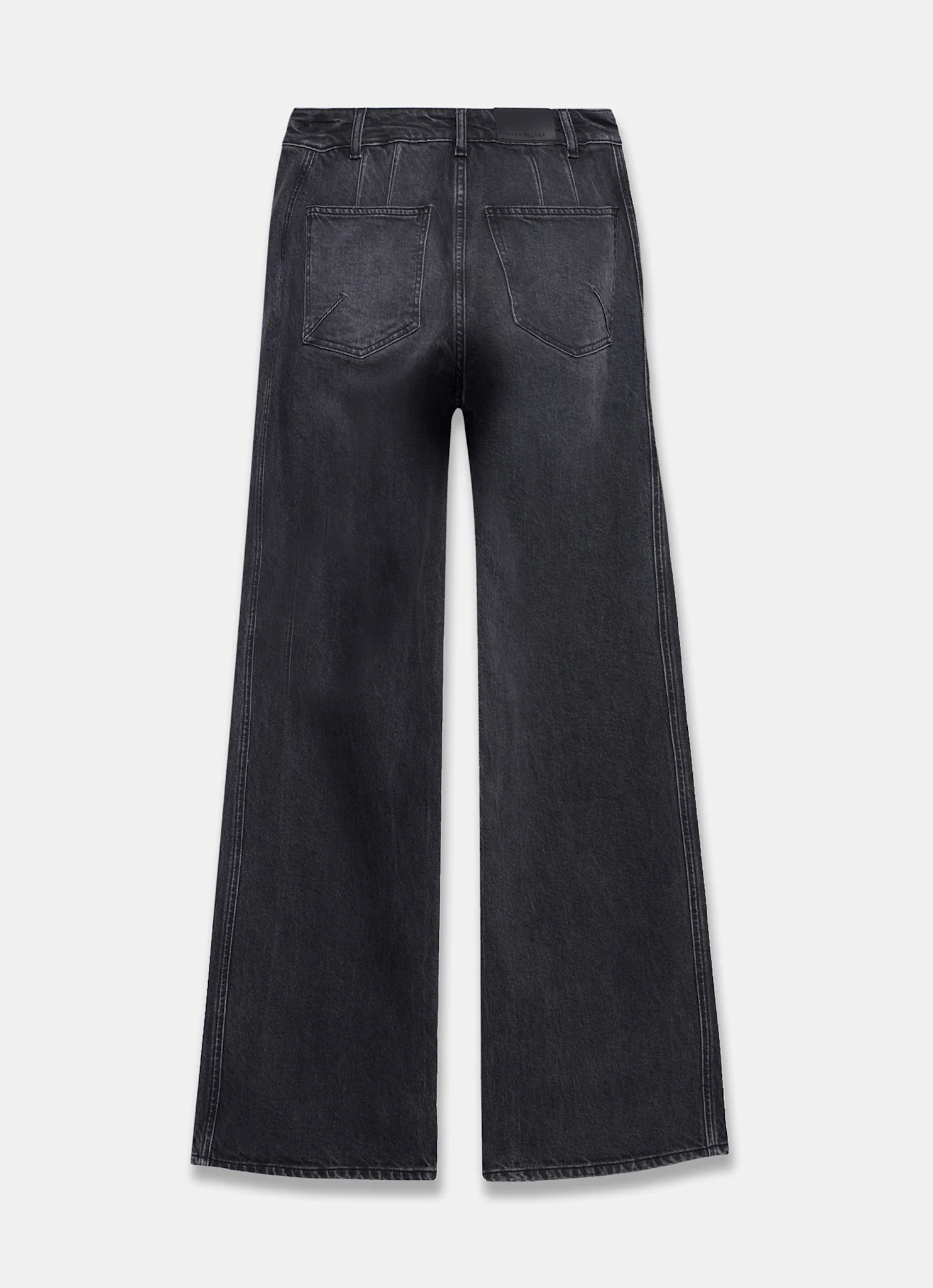 Black Wash Straight Jeans