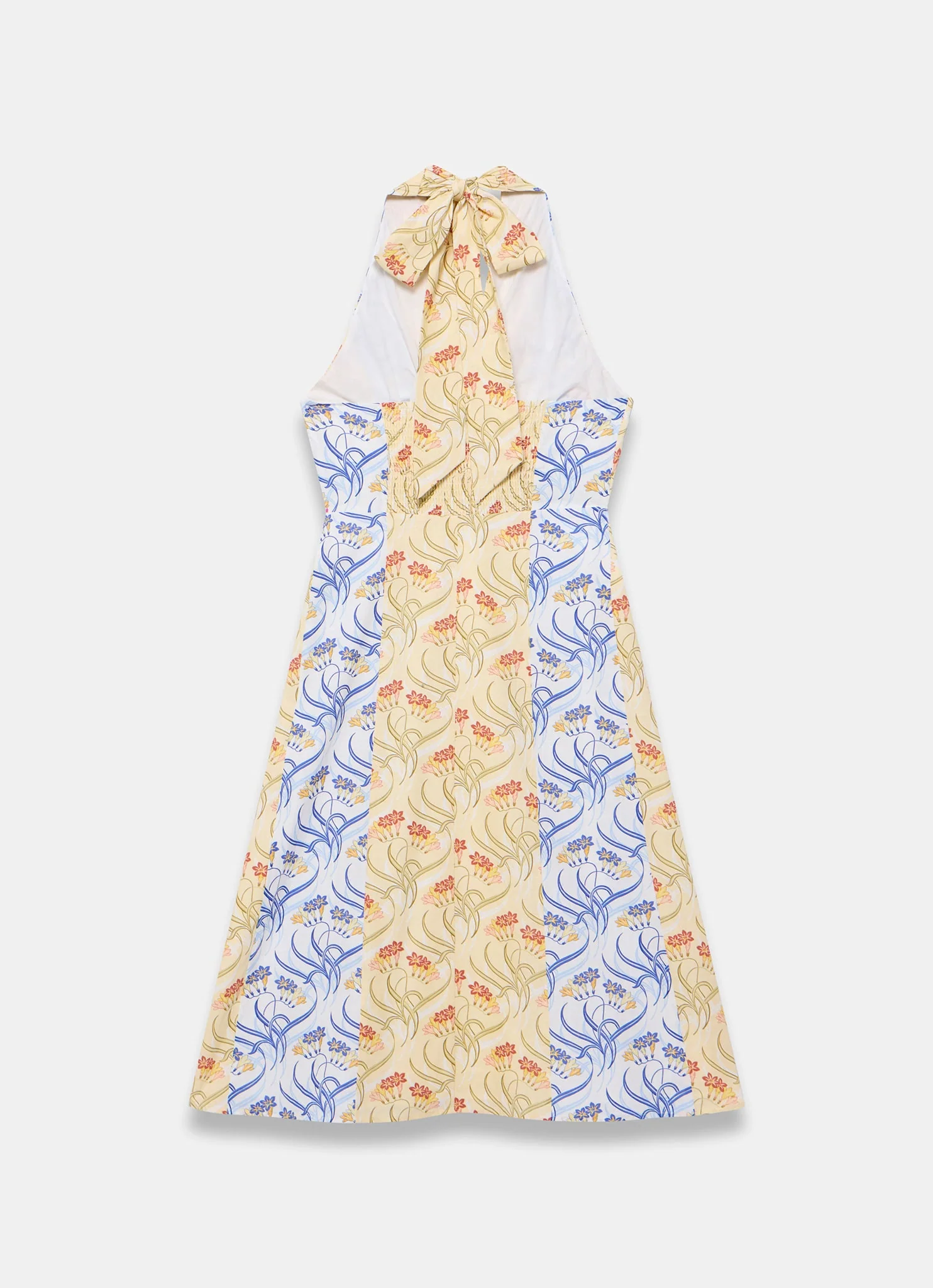 1244-yellow-cotton-floral-print-midi-dress-8.webp Yellow Cotton Floral Print Midi Dress