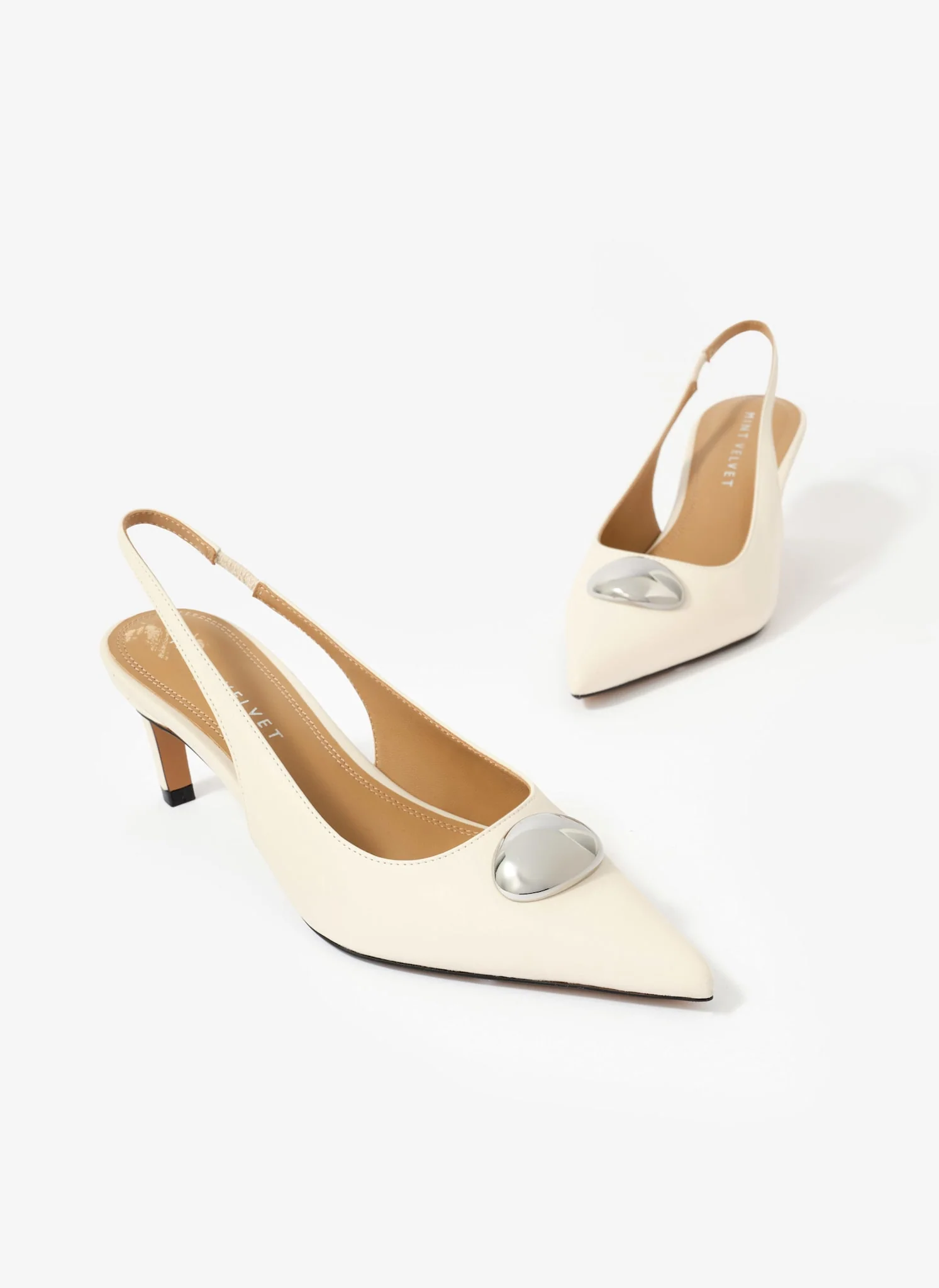 12462-ren-white-leather-sling-back-heels-2.webp Ren White Leather Sling Back Heels