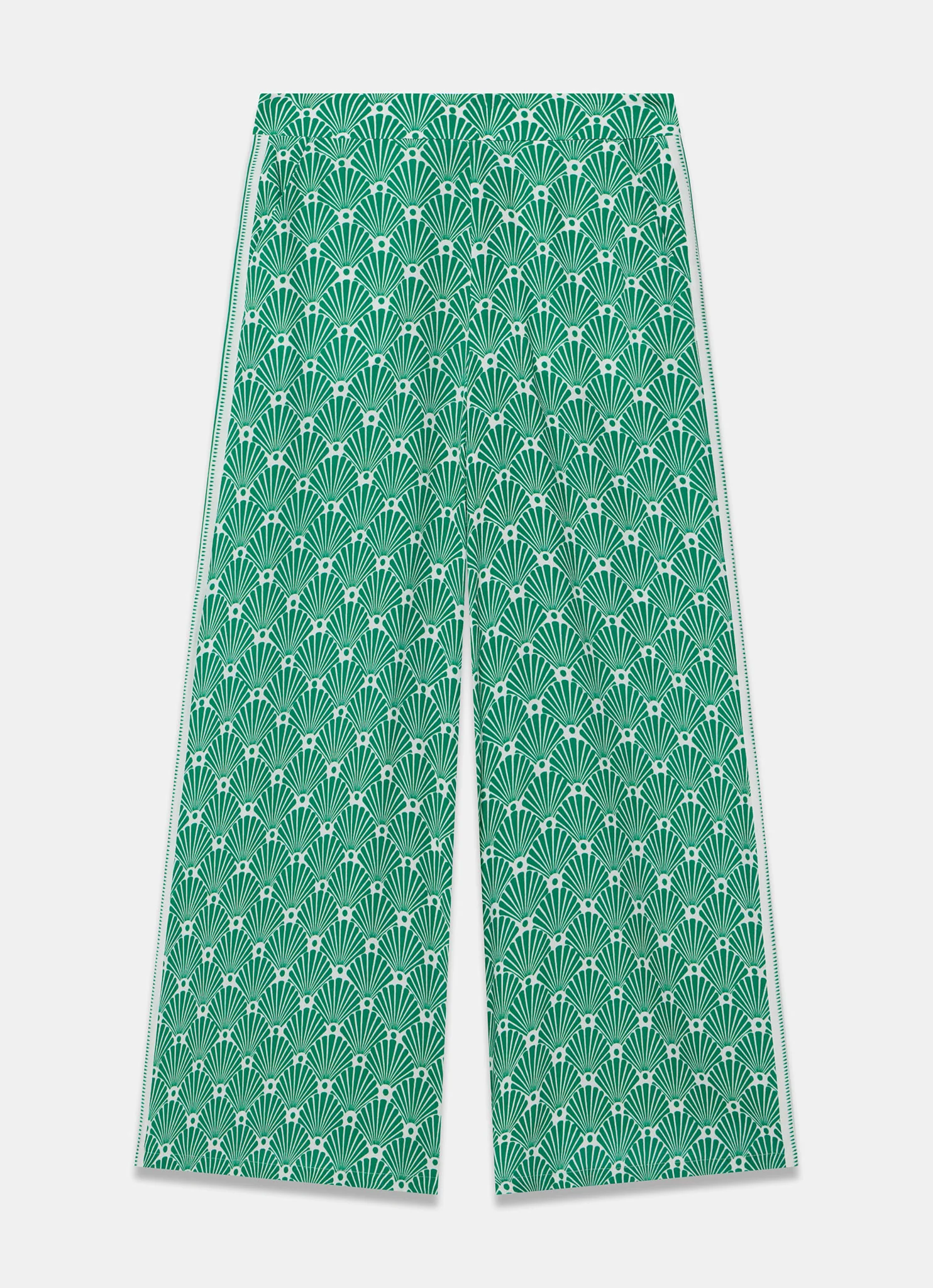 1252-green-shell-print-wide-leg-trousers-7.webp Green Shell Print Wide Leg Trousers