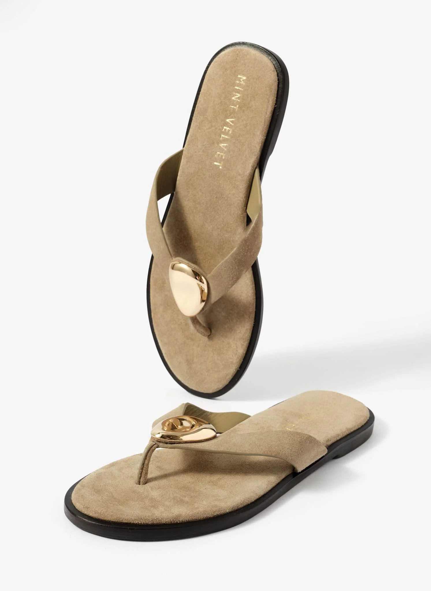 12850-nova-khaki-suede-flip-flop-sandals-5.webp Nova Khaki Suede Flip Flop Sandals