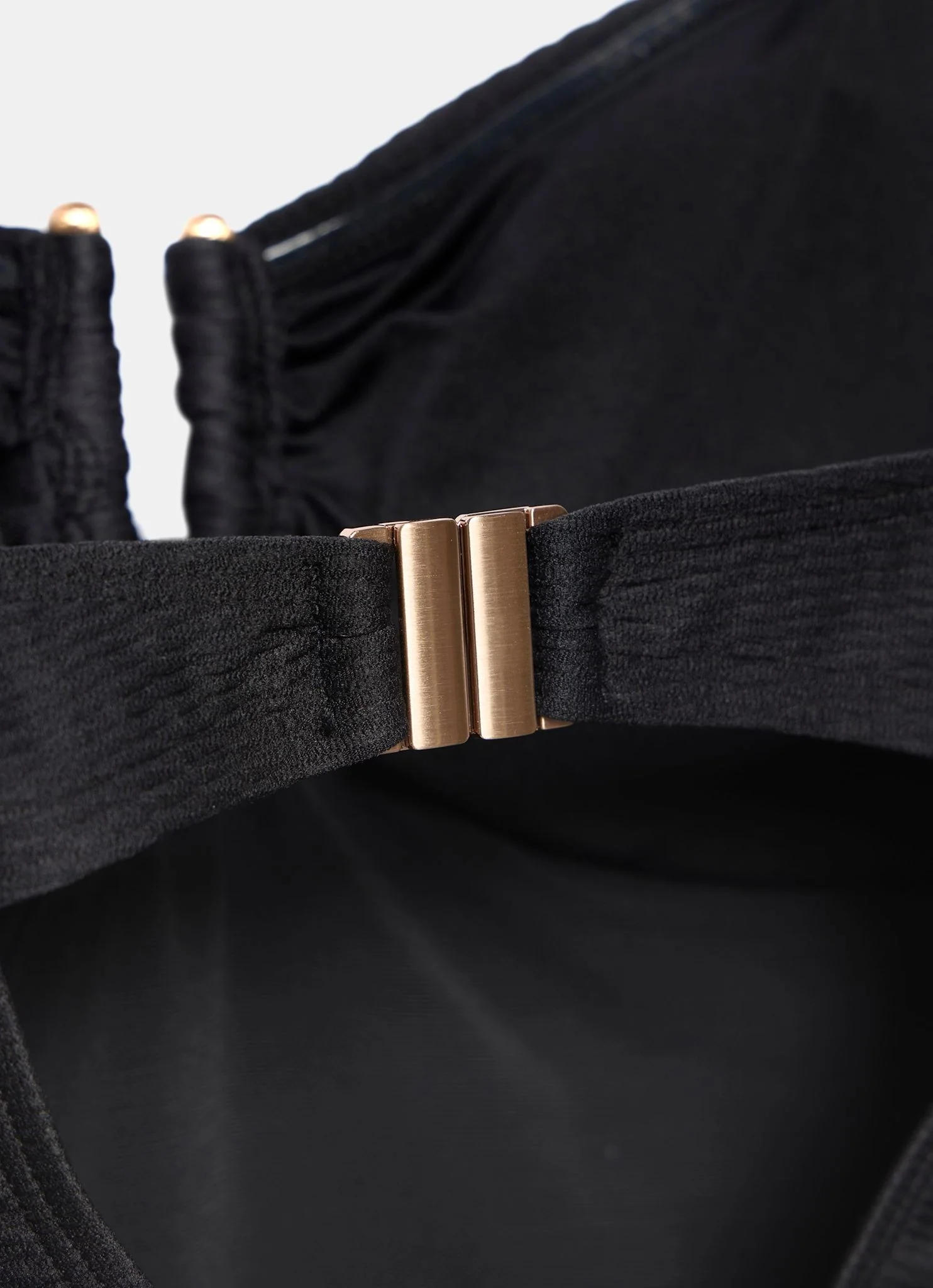 Black Bandeau Detail Swimsuit