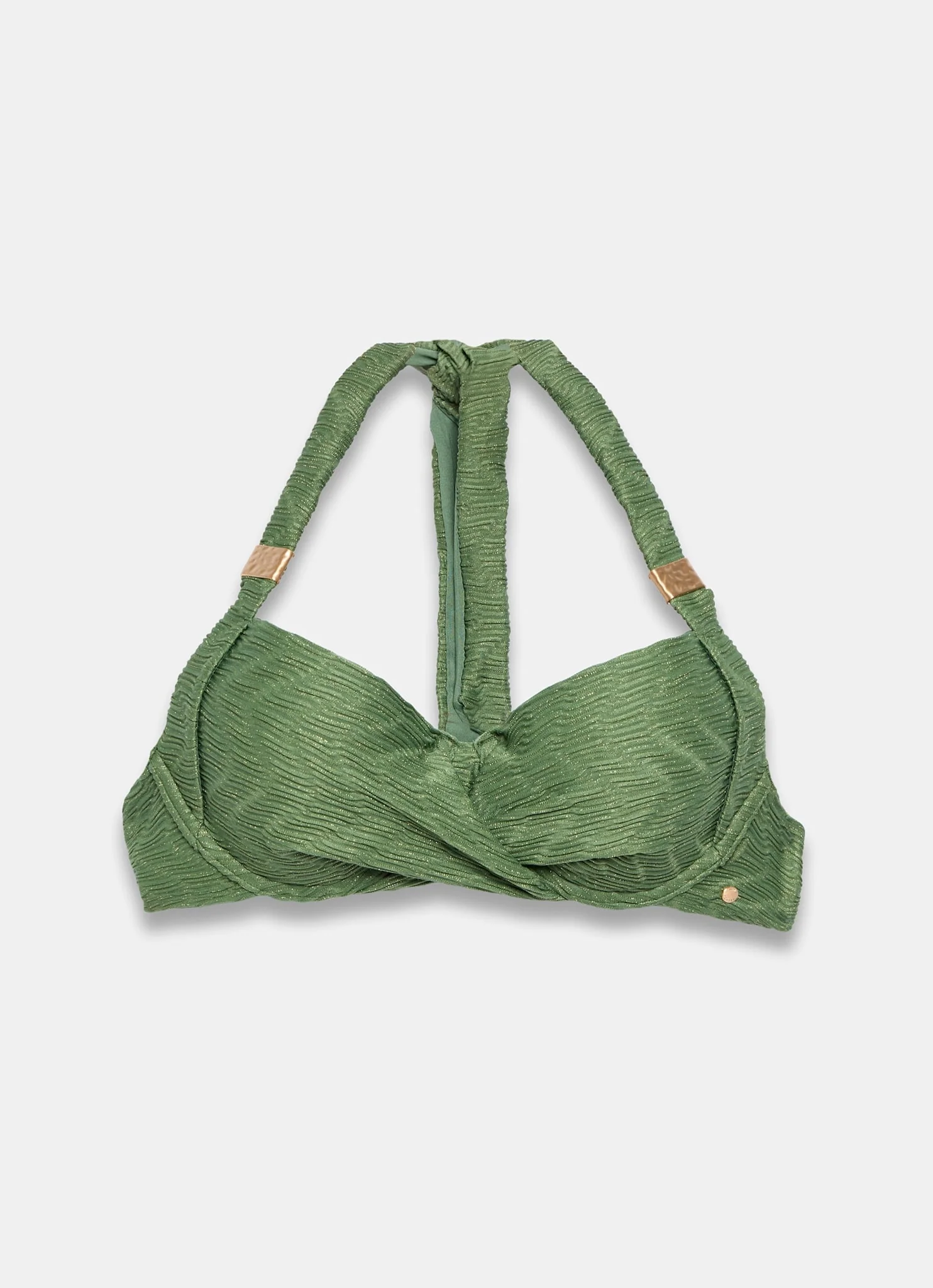 12889-green-textured-halter-bikini-top-5.webp Green Textured Halter Bikini Top