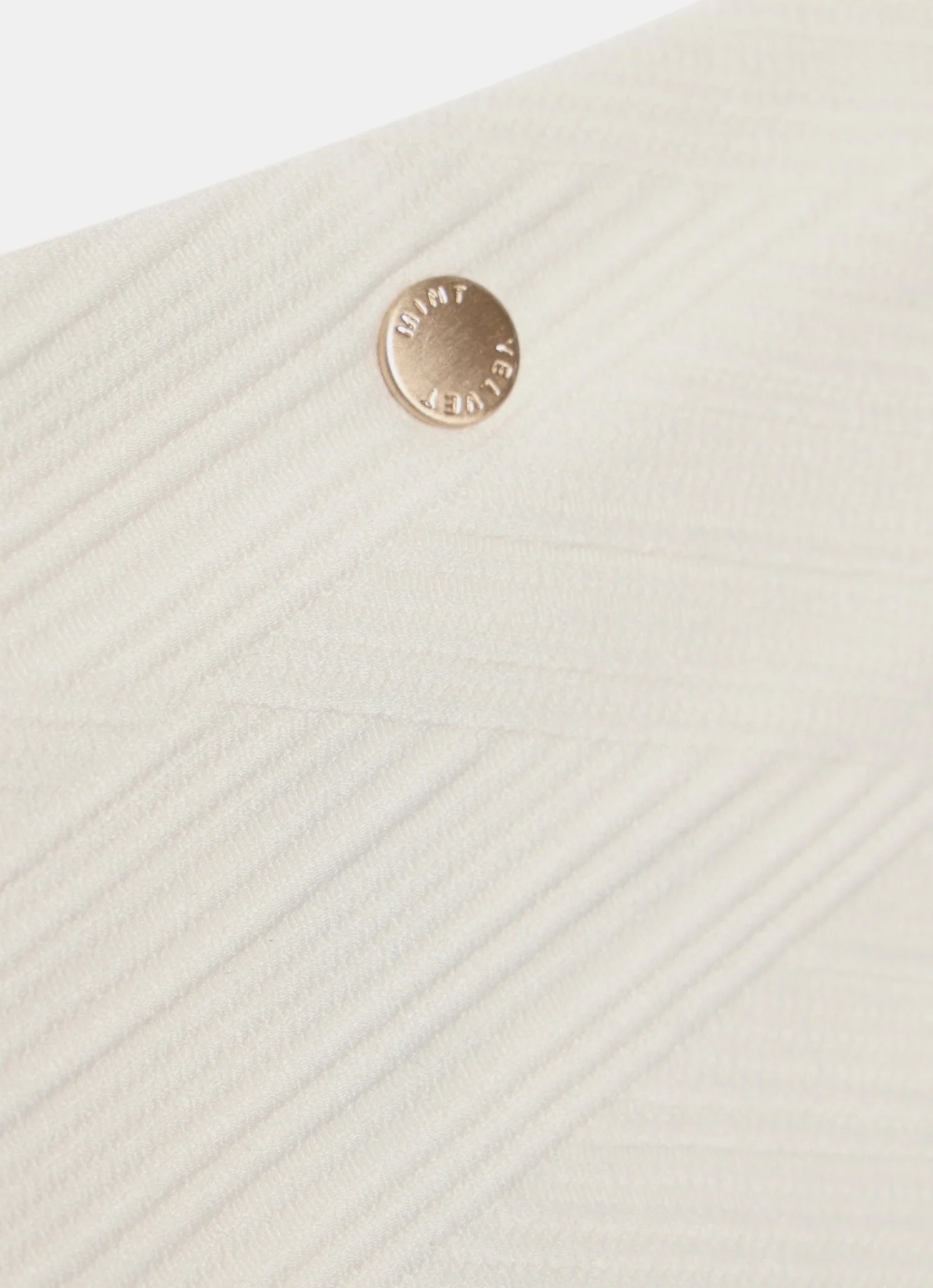 Cream Textured Tie Side Bikini Bottoms