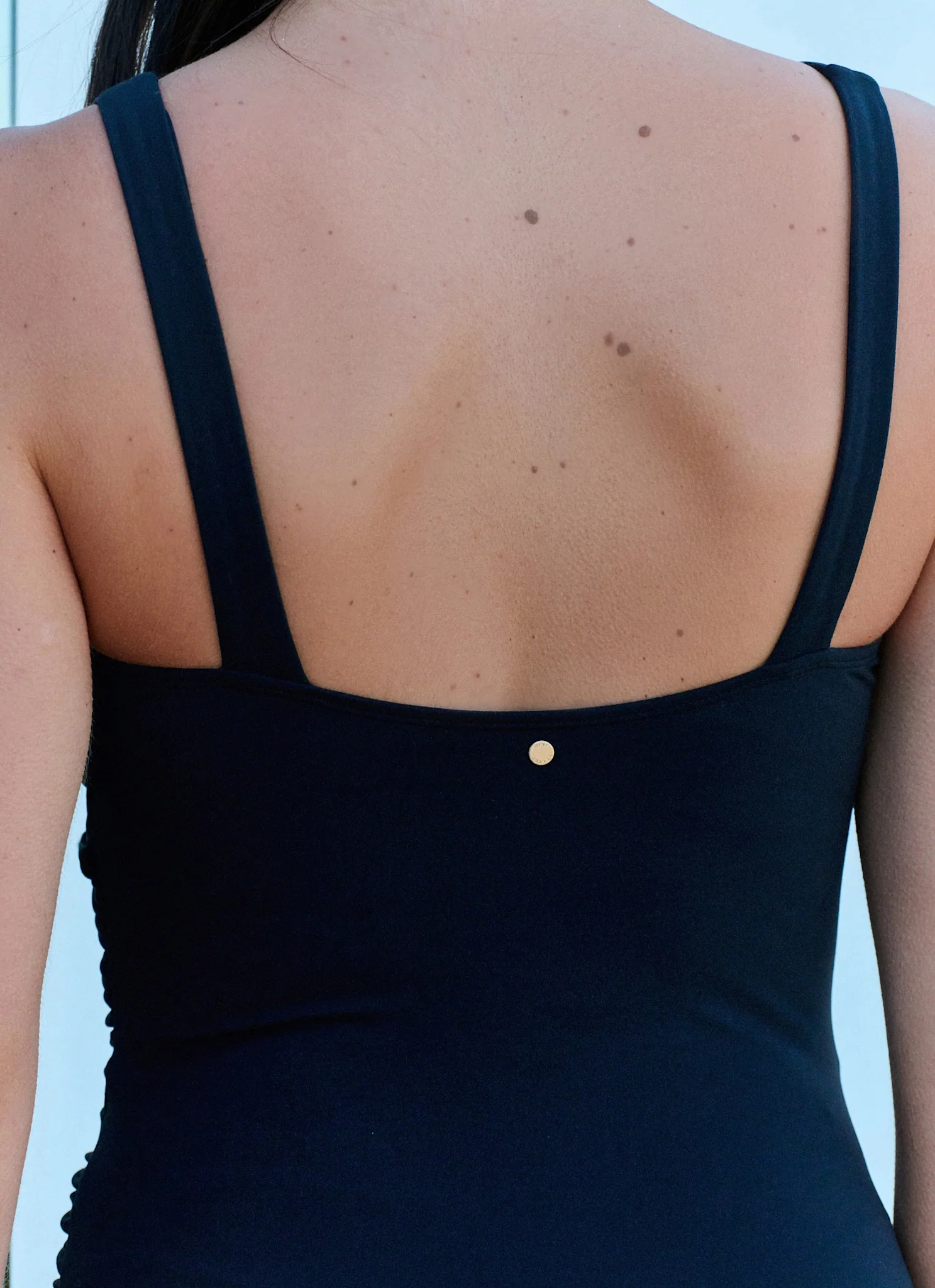 Black Twist Plunge Swimsuit