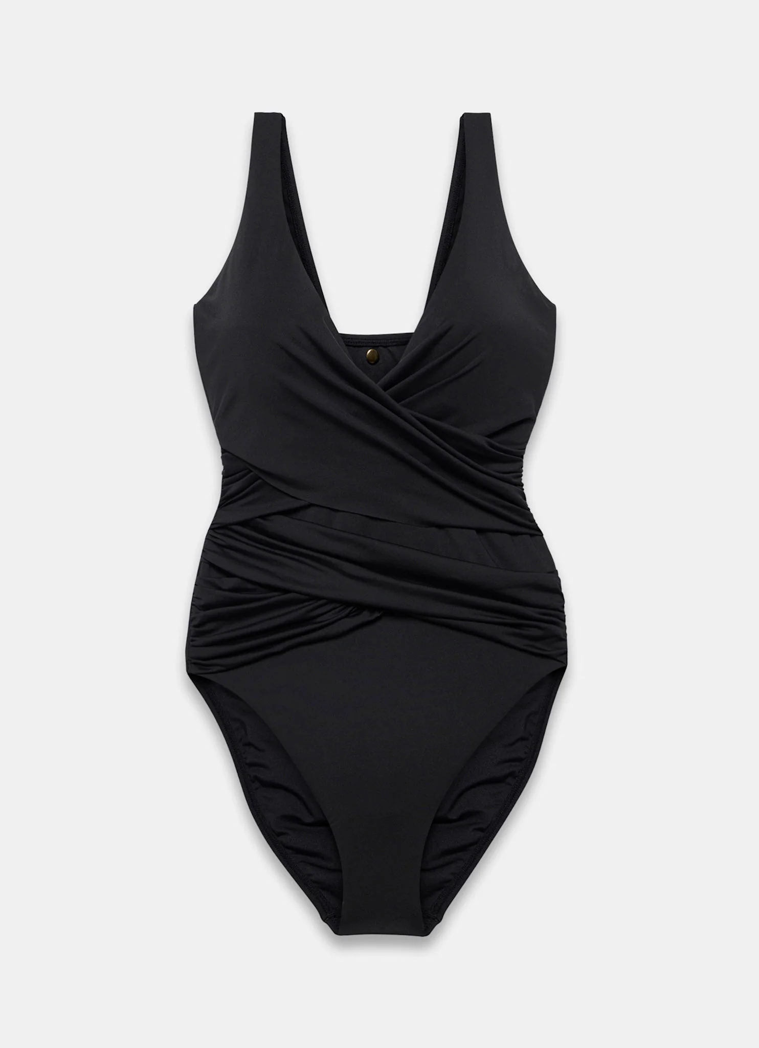 Black Twist Plunge Swimsuit