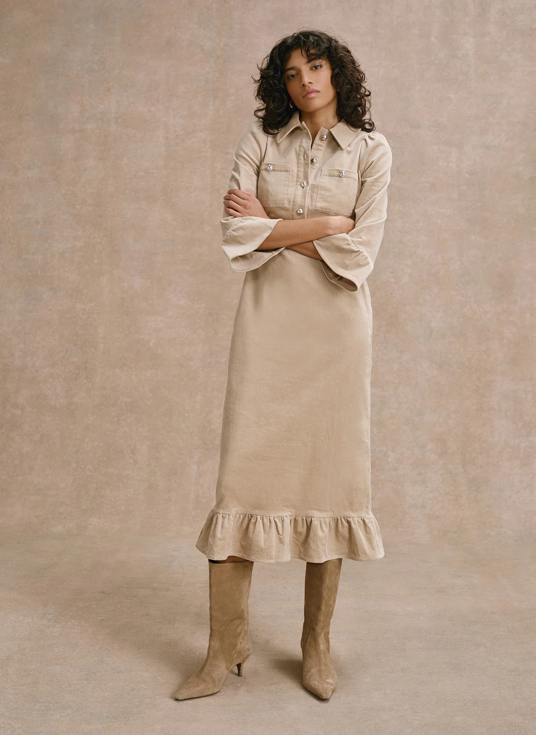 13125-neutral-corduroy-midi-dress-4.webp Neutral Corduroy Midi Dress