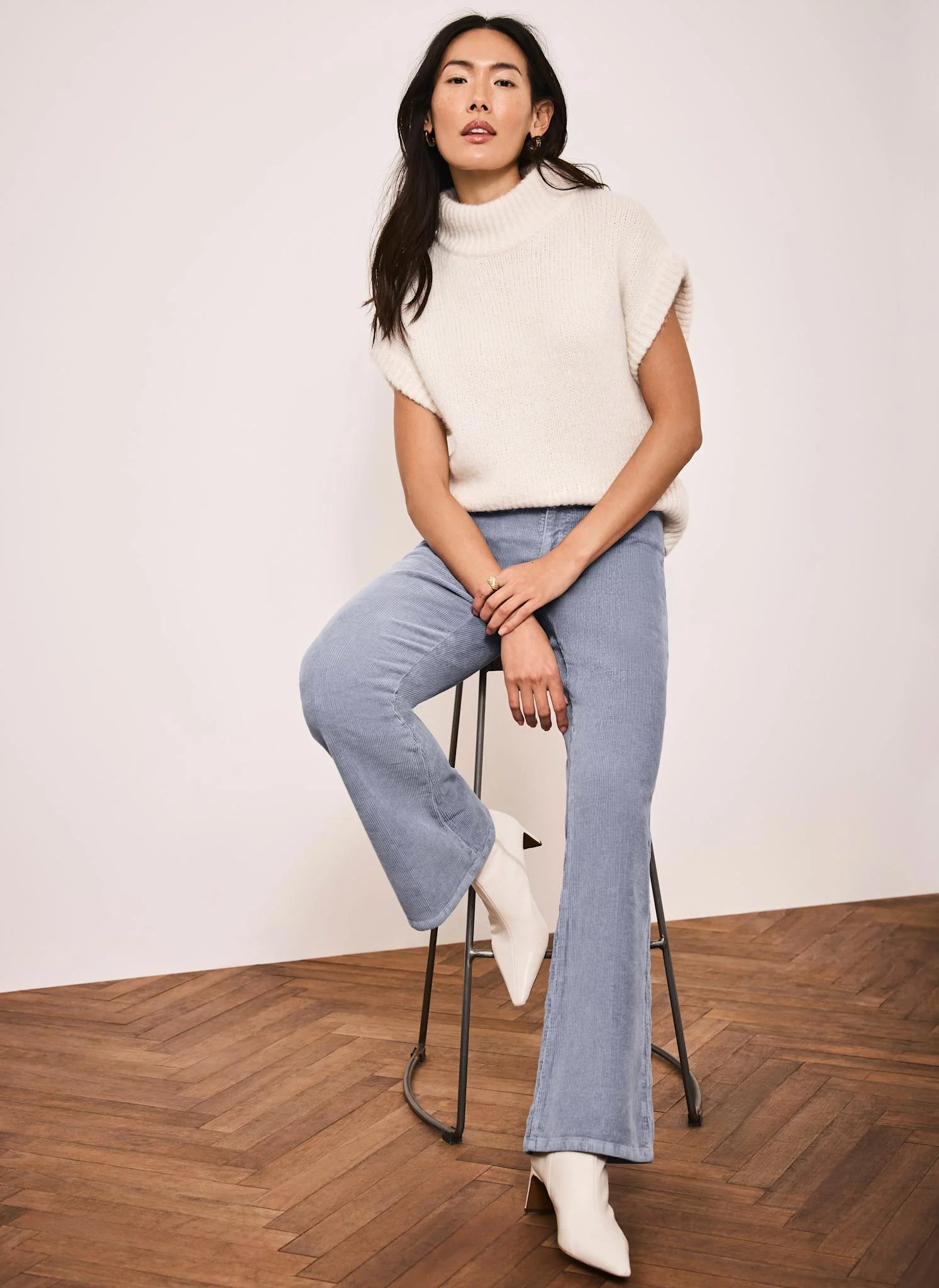 13133-blue-corduroy-flared-trousers-2.webp Blue Corduroy Flared Trousers