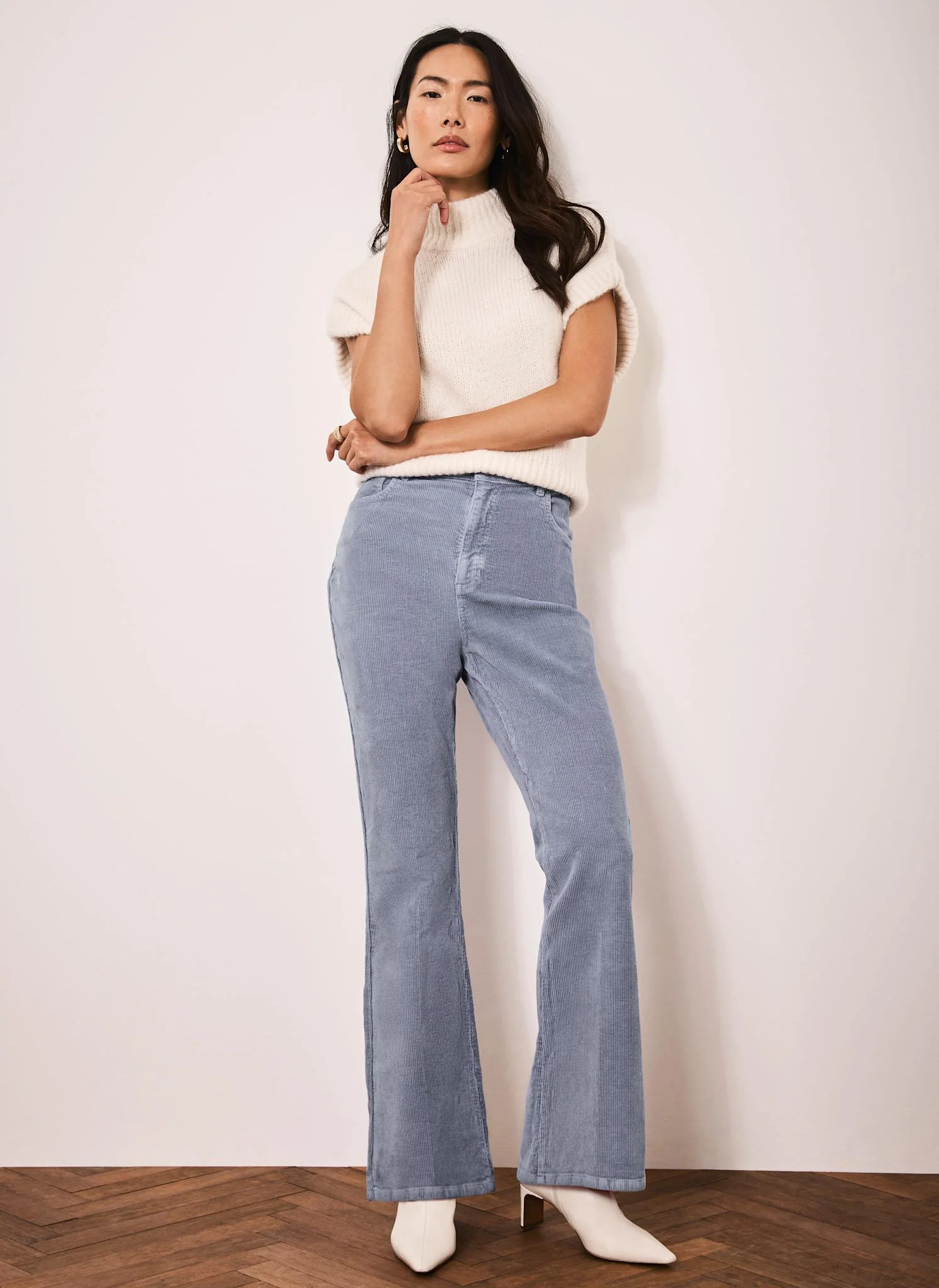 13133-blue-corduroy-flared-trousers-3.webp Blue Corduroy Flared Trousers
