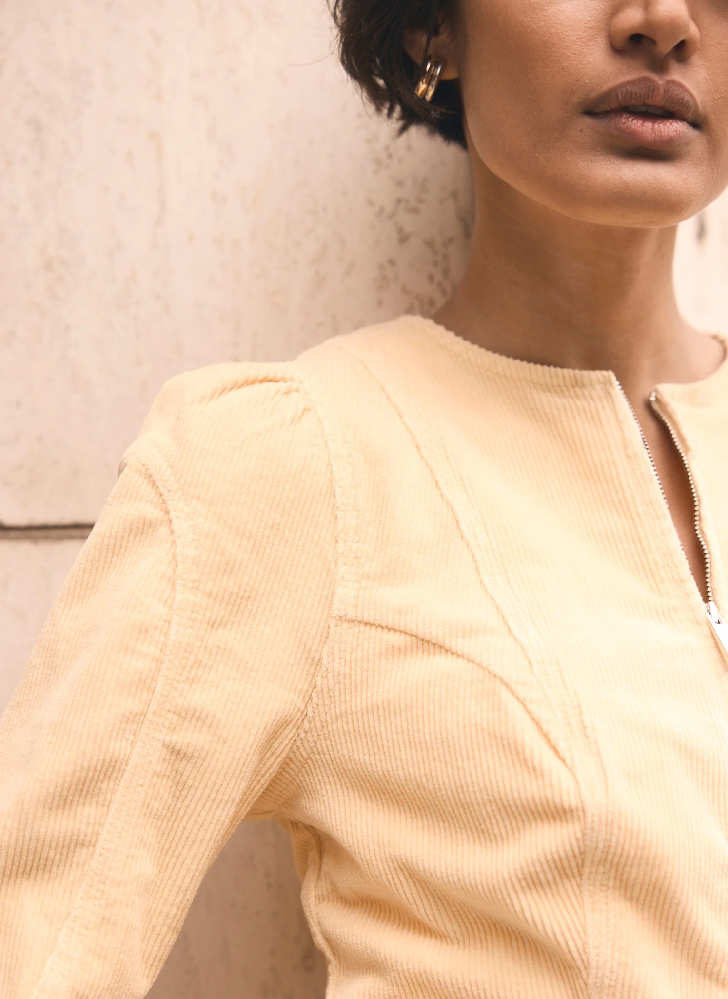 Butter Yellow Corduroy Jumpsuit