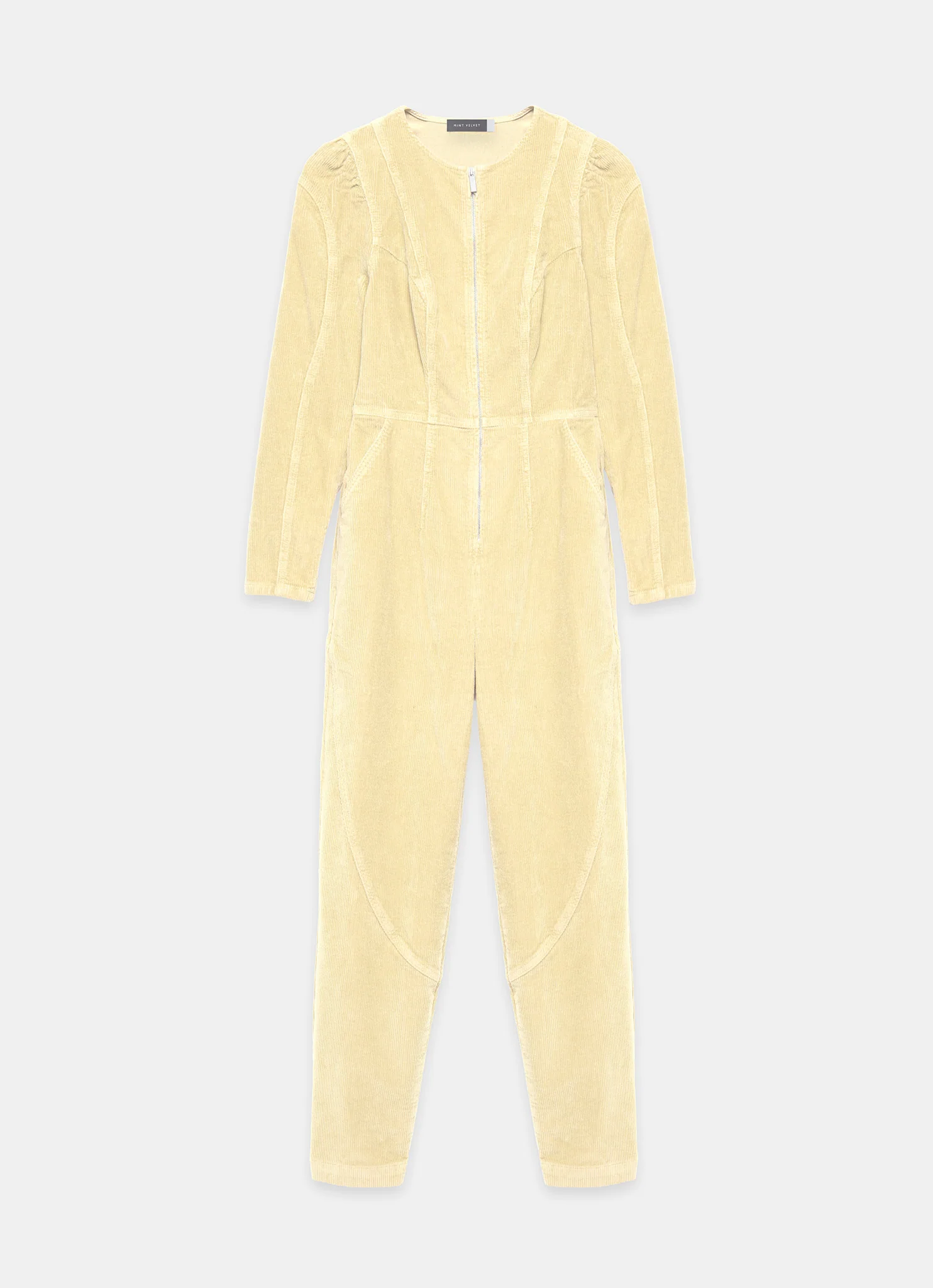 Butter Yellow Corduroy Jumpsuit
