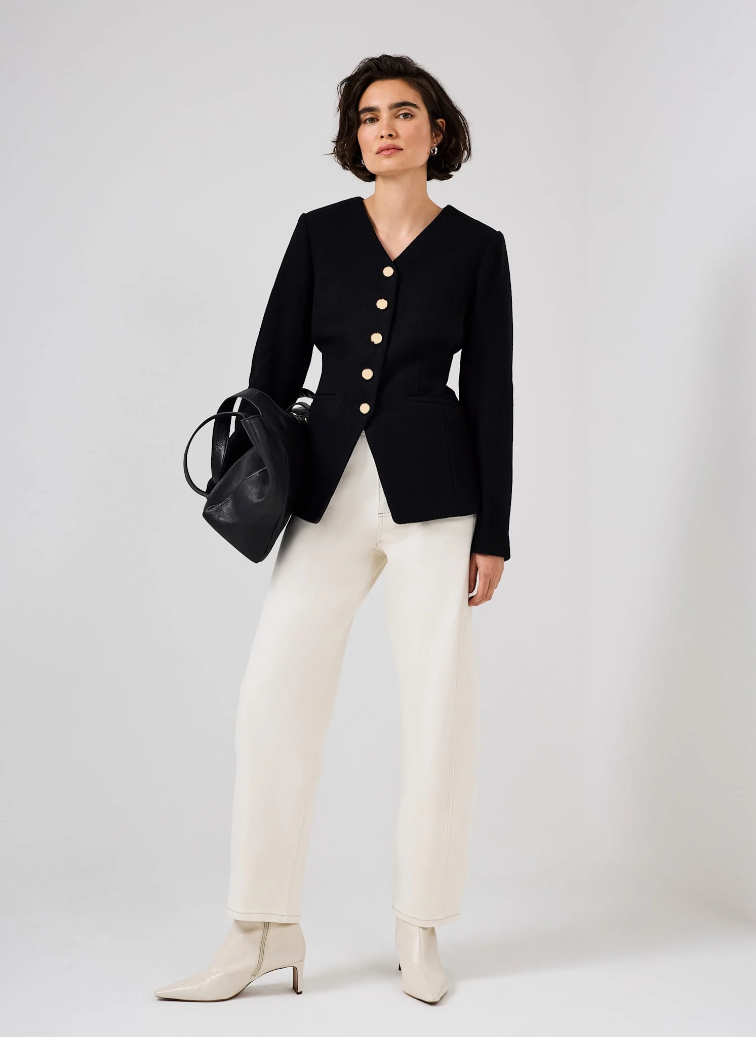 13193-black-wool-blend-sculpted-jacket-1.webp Black Wool Blend Sculpted Jacket