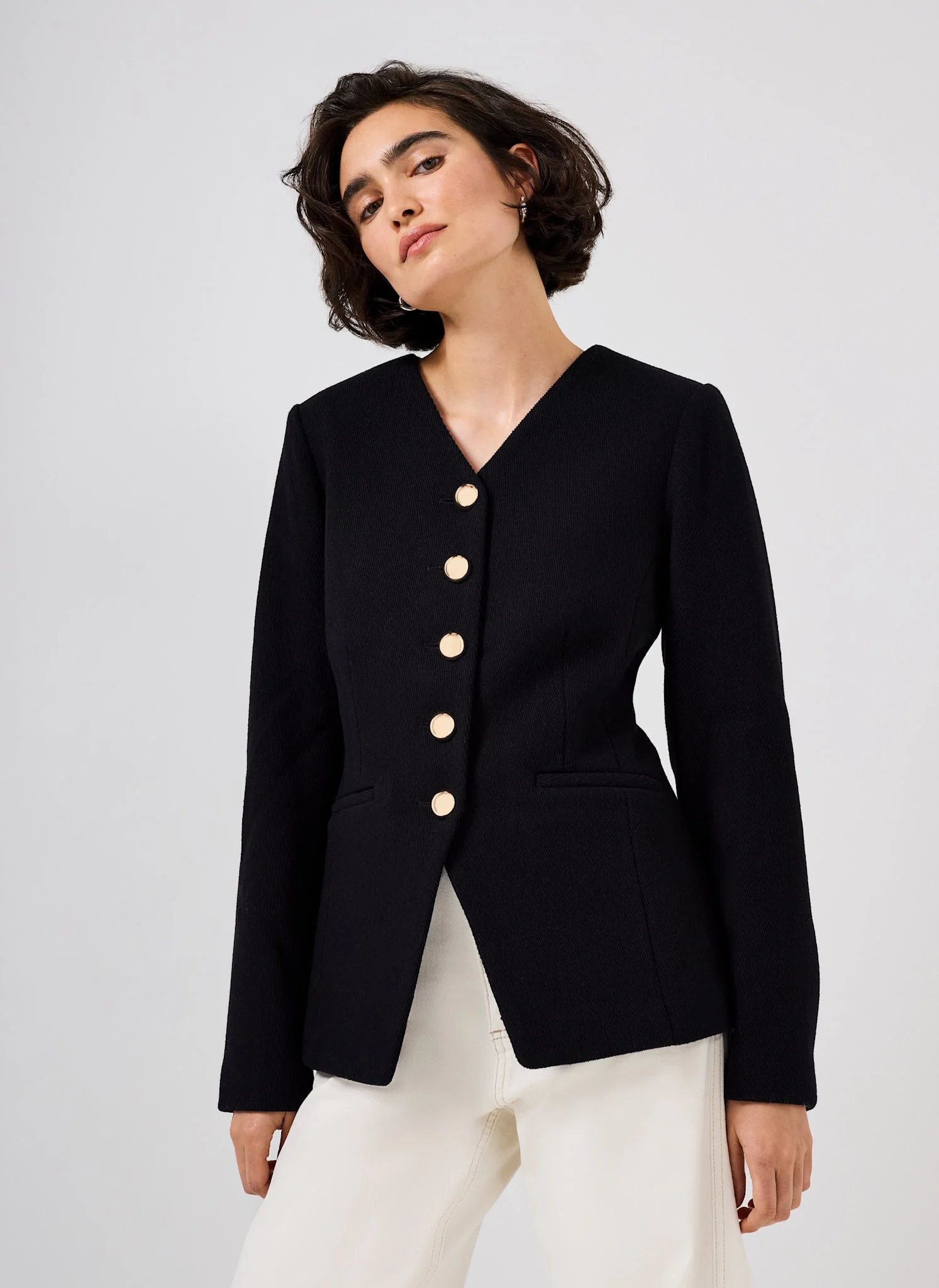 13193-black-wool-blend-sculpted-jacket-3.webp Black Wool Blend Sculpted Jacket