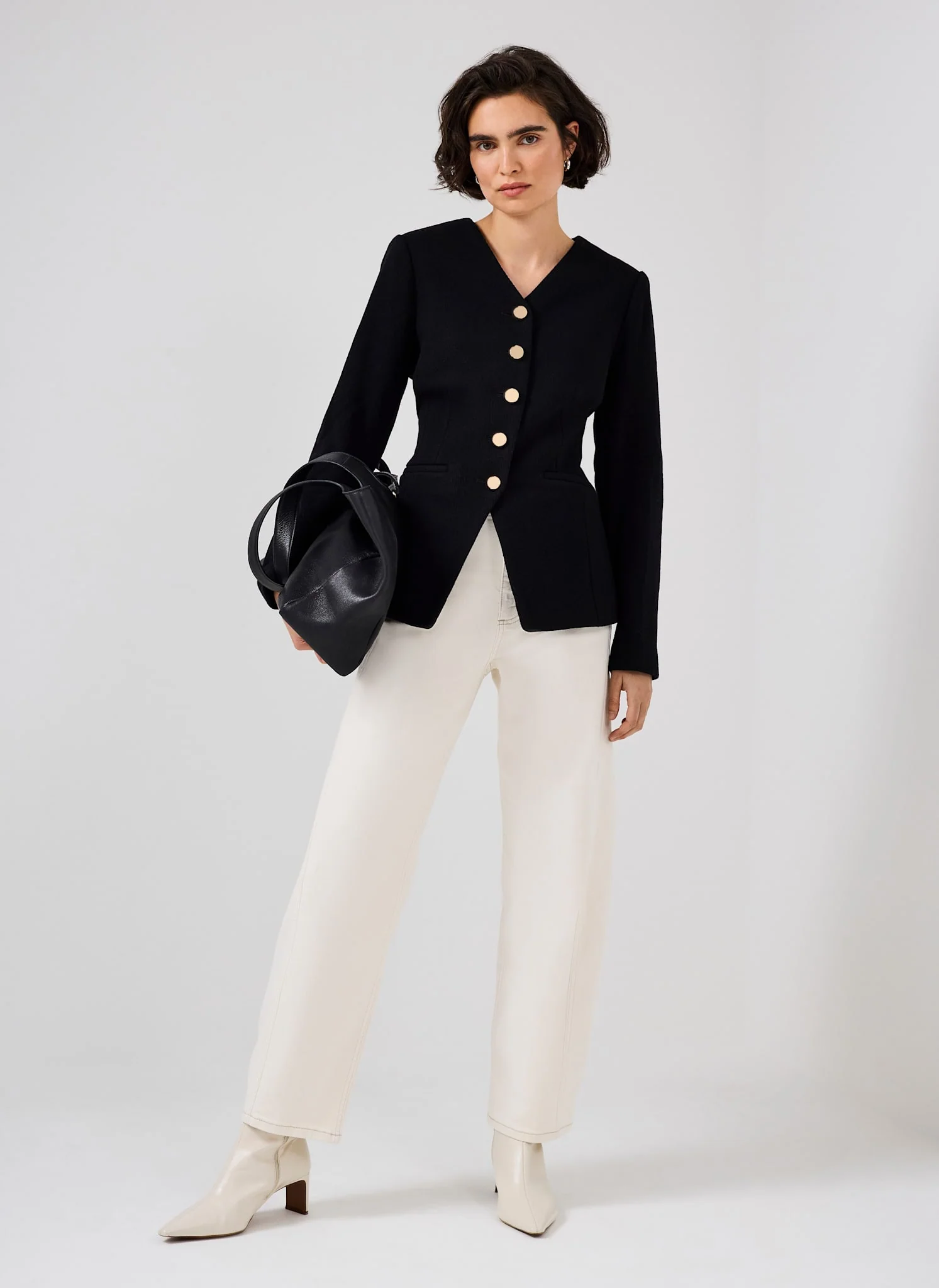 13193-black-wool-blend-sculpted-jacket-4.webp Black Wool Blend Sculpted Jacket