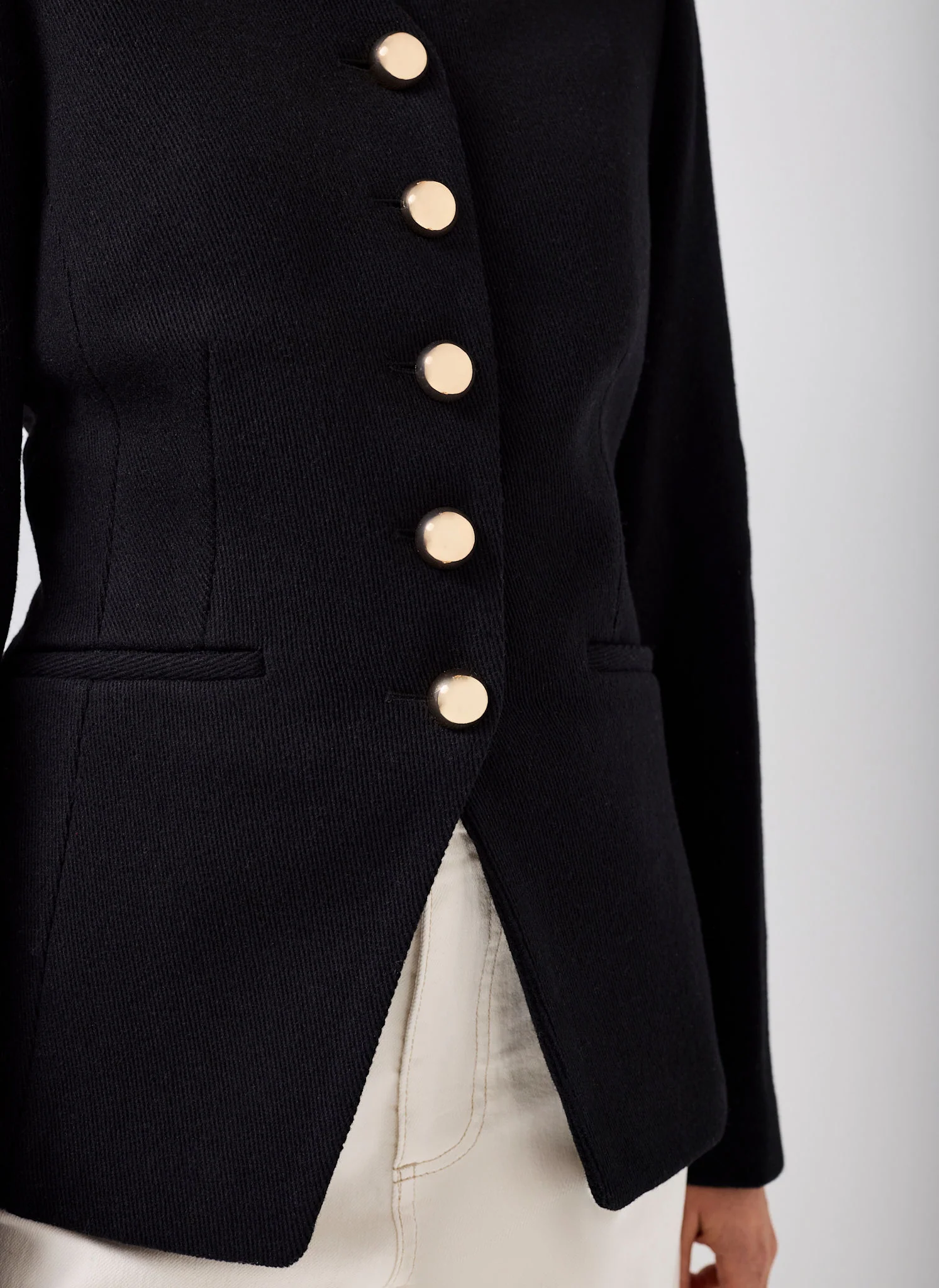 13193-black-wool-blend-sculpted-jacket-5.webp Black Wool Blend Sculpted Jacket