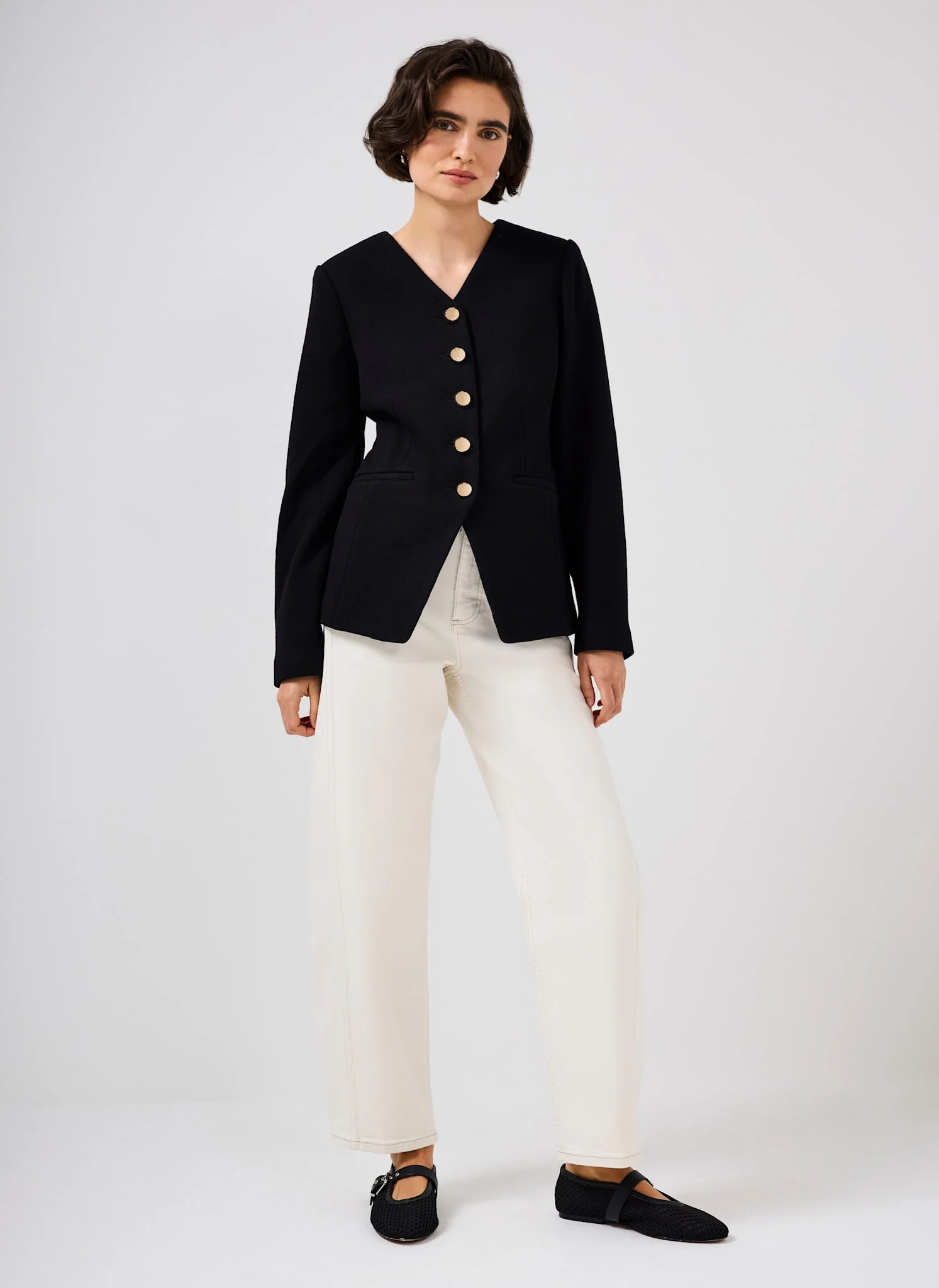 13193-black-wool-blend-sculpted-jacket-6.webp Black Wool Blend Sculpted Jacket