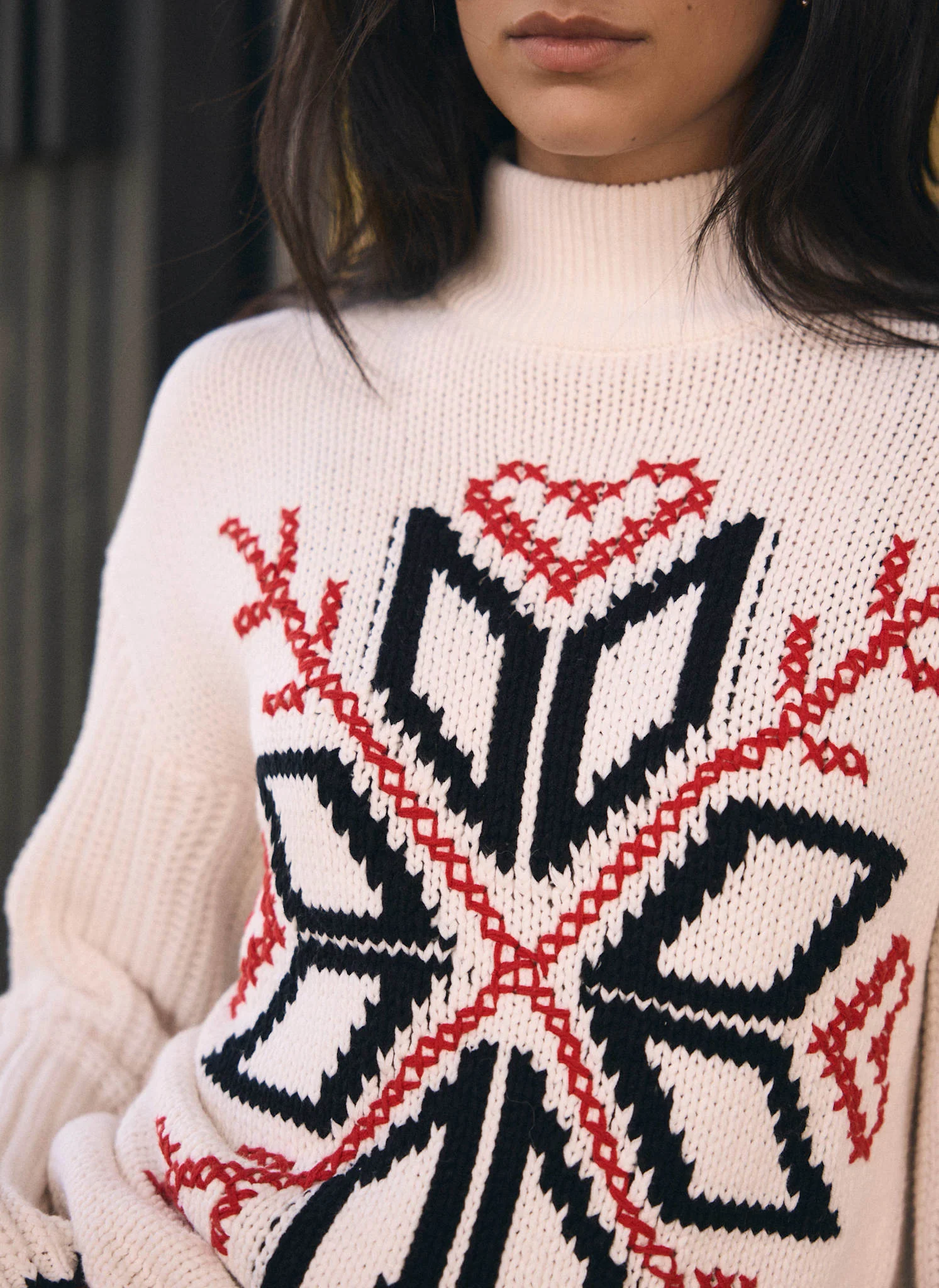 13205-white-snowflake-cotton-blend-knit-jumper-4.webp White Snowflake Cotton Blend Knit Jumper
