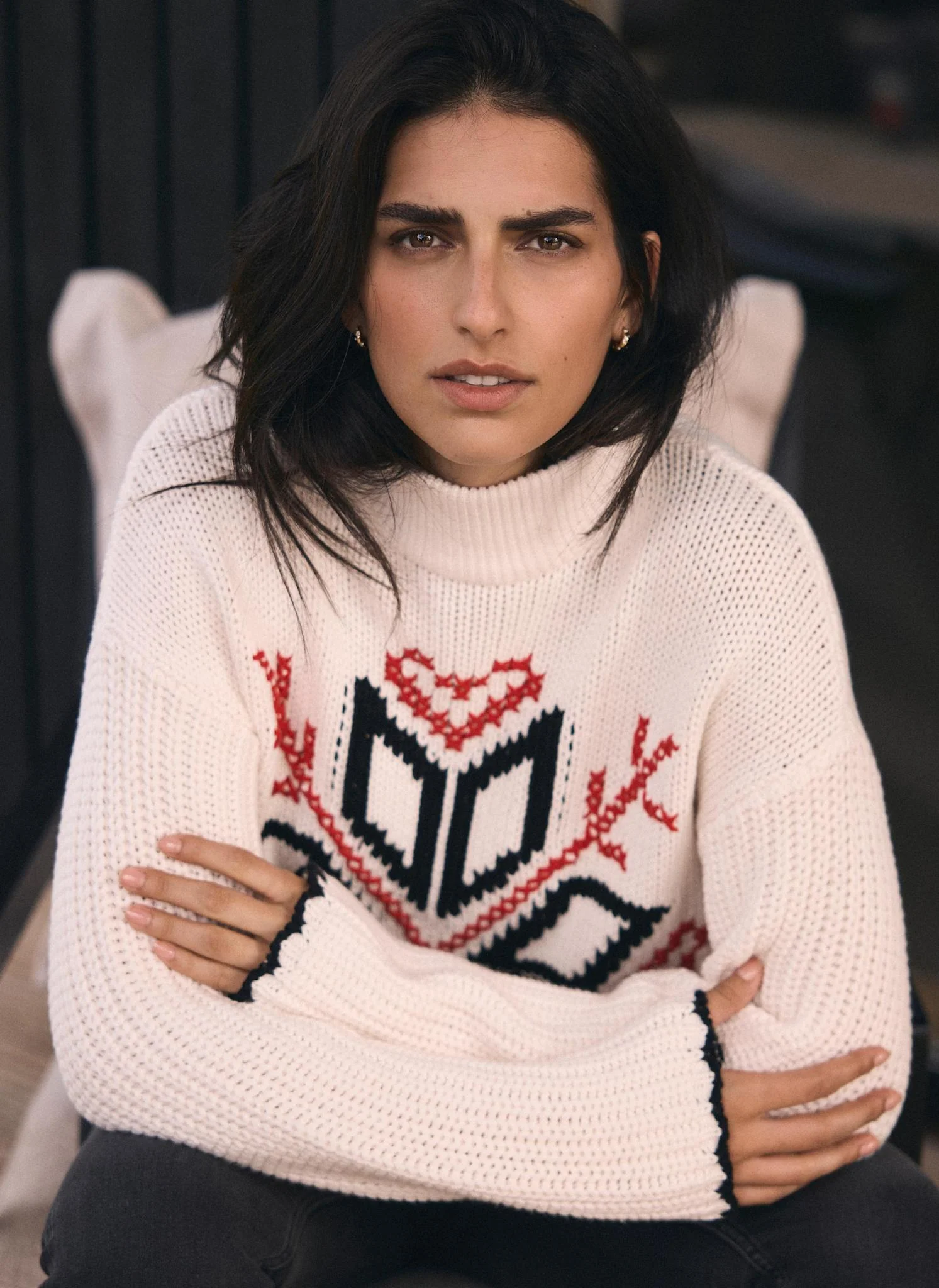 13205-white-snowflake-cotton-blend-knit-jumper-6.webp White Snowflake Cotton Blend Knit Jumper