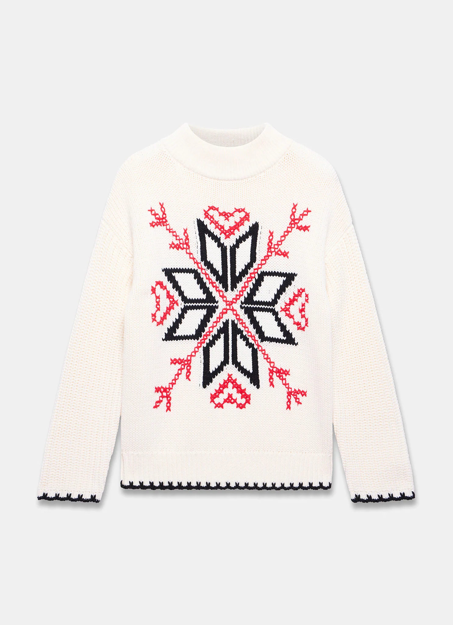 13205-white-snowflake-cotton-blend-knit-jumper-7.webp White Snowflake Cotton Blend Knit Jumper