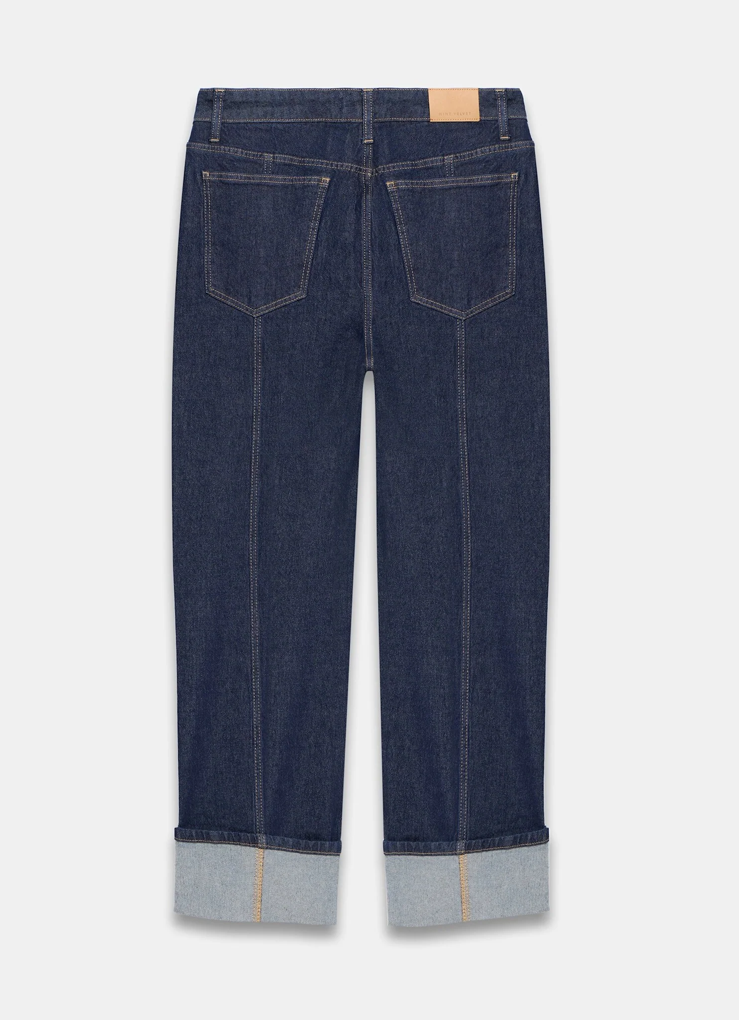 13223-dark-indigo-wide-turn-up-jeans-8.webp Dark Indigo Wide Turn Up Jeans