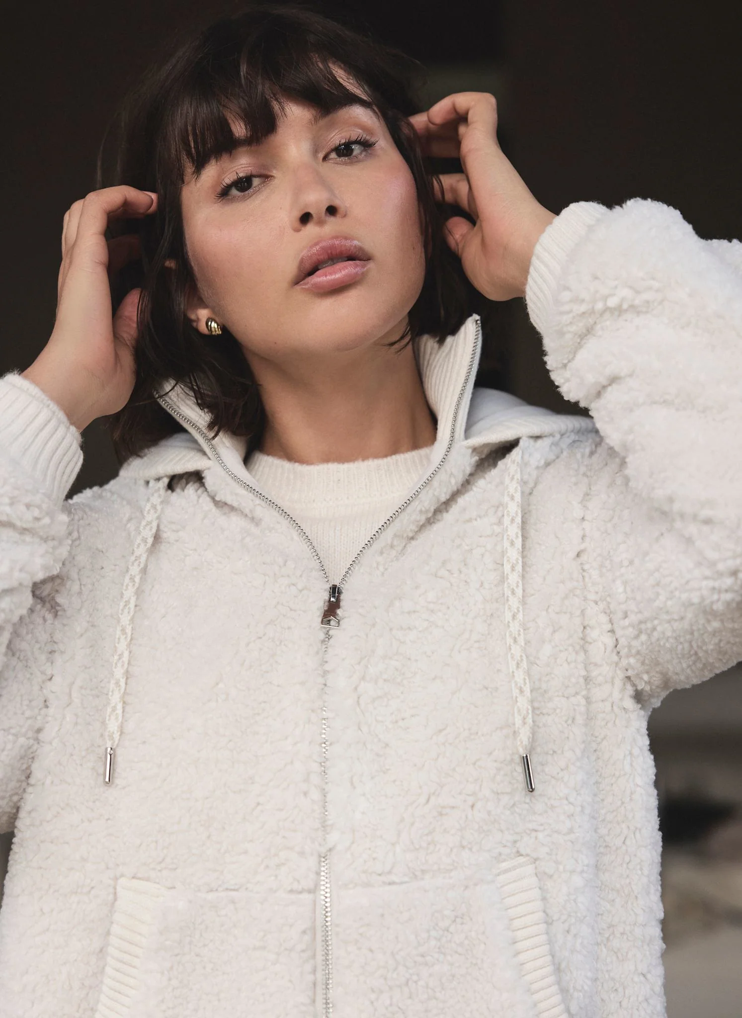 13245-cream-borg-zip-hood-jacket-4.webp Cream Borg Zip Hood Jacket