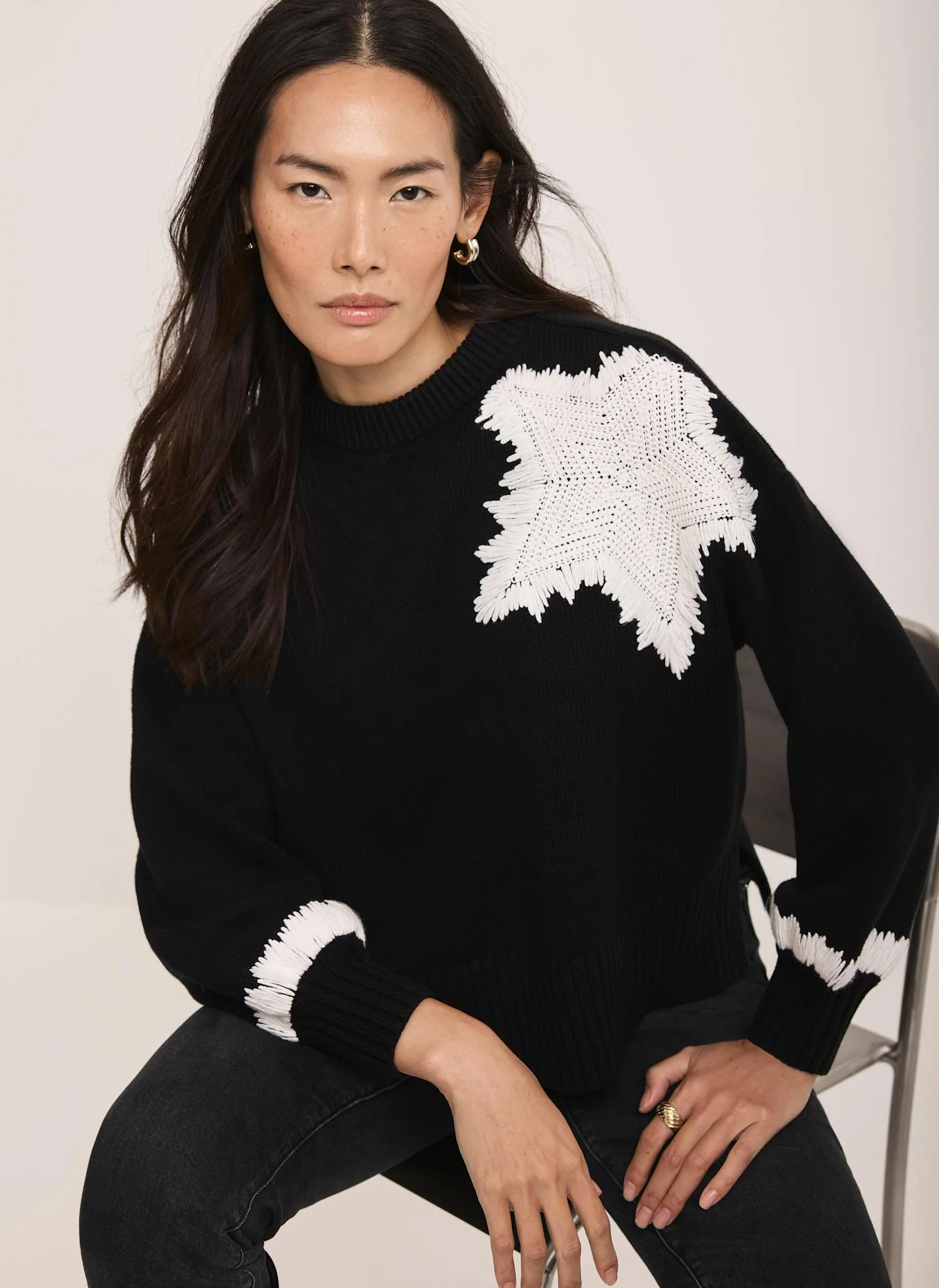 13251-black-cotton-blend-star-jumper-3.webp Black Cotton Blend Star Jumper