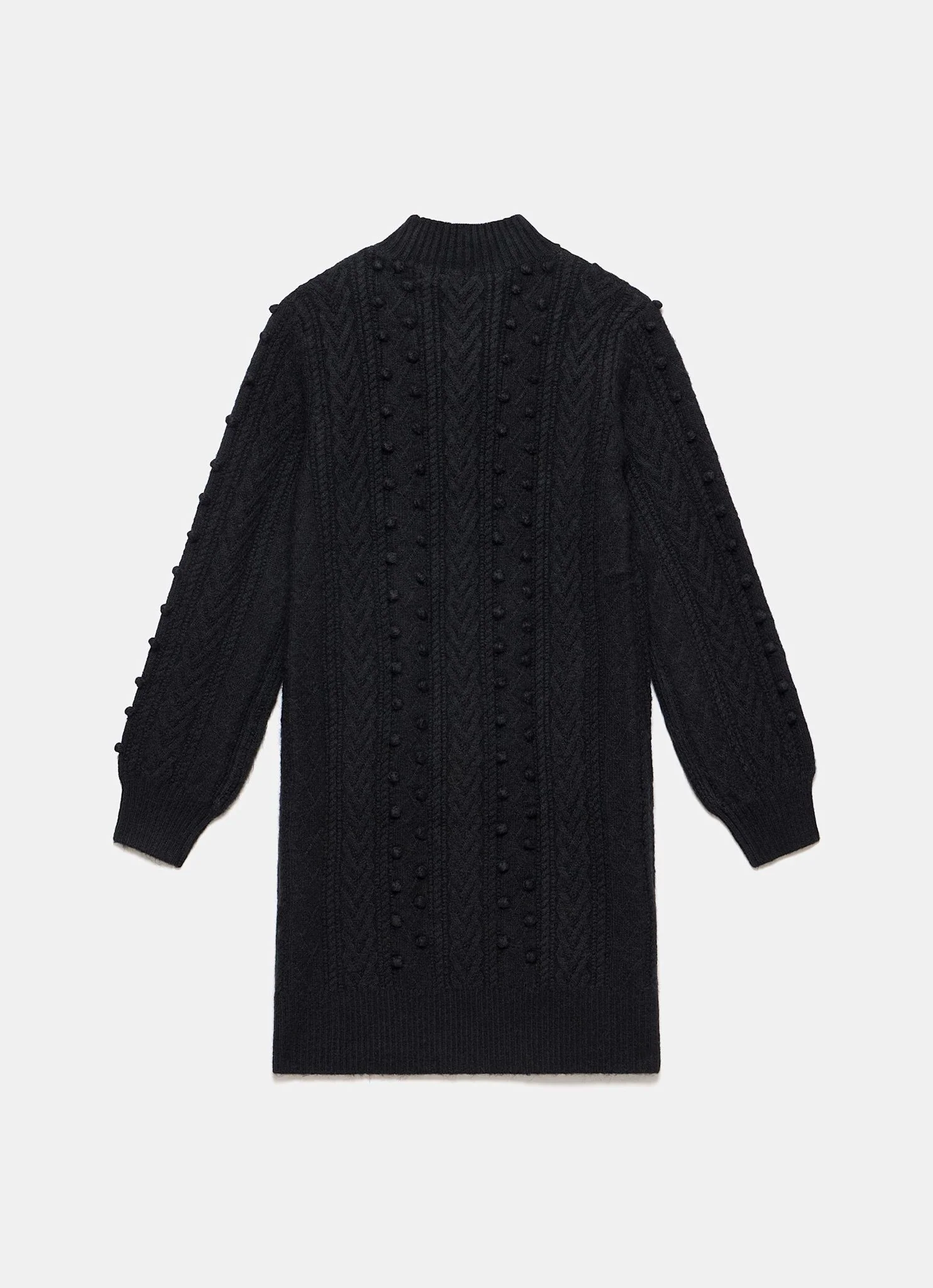 13277-black-bow-detail-cable-knit-mini-dress-7.webp Black Bow Detail Cable Knit Mini Dress