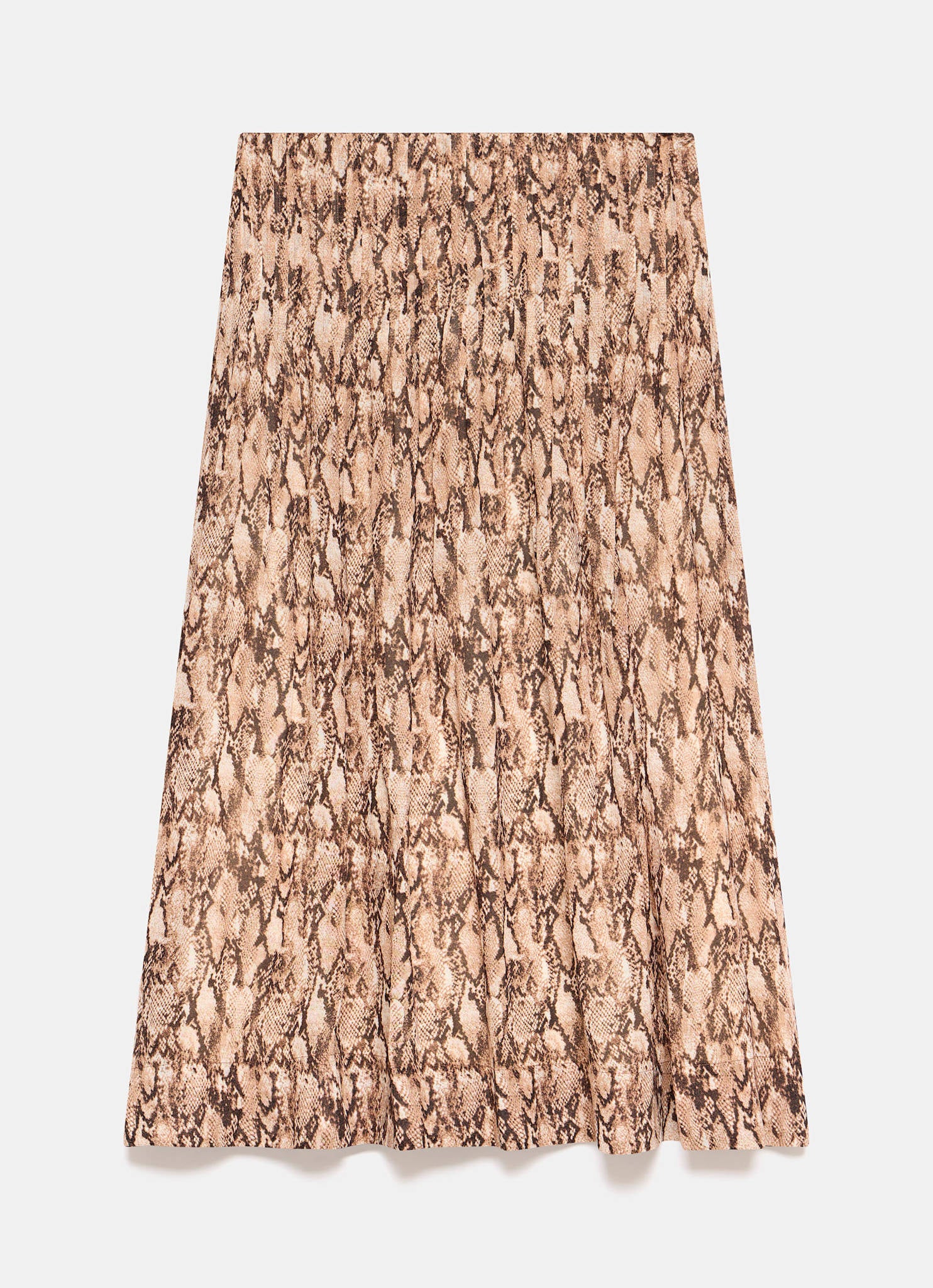 13283-brown-snake-print-midi-skirt-6.jpg Brown Snake Print Midi Skirt