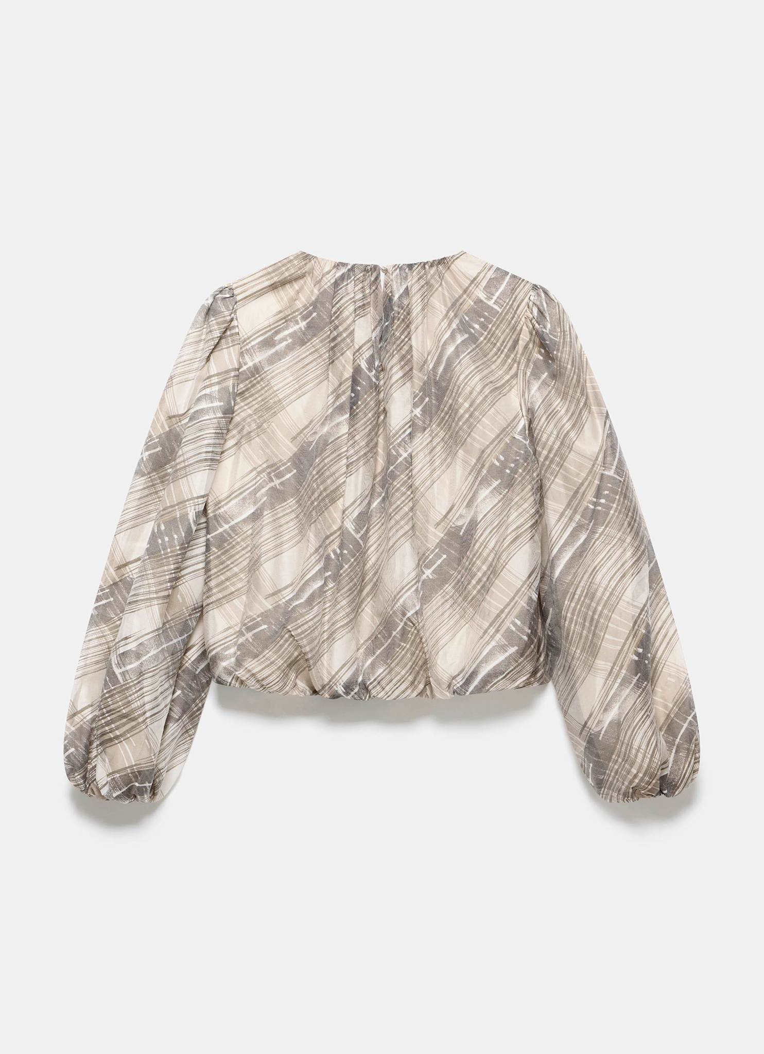 13337-brown-check-print-blouse-8.jpg Brown Check Print Blouse