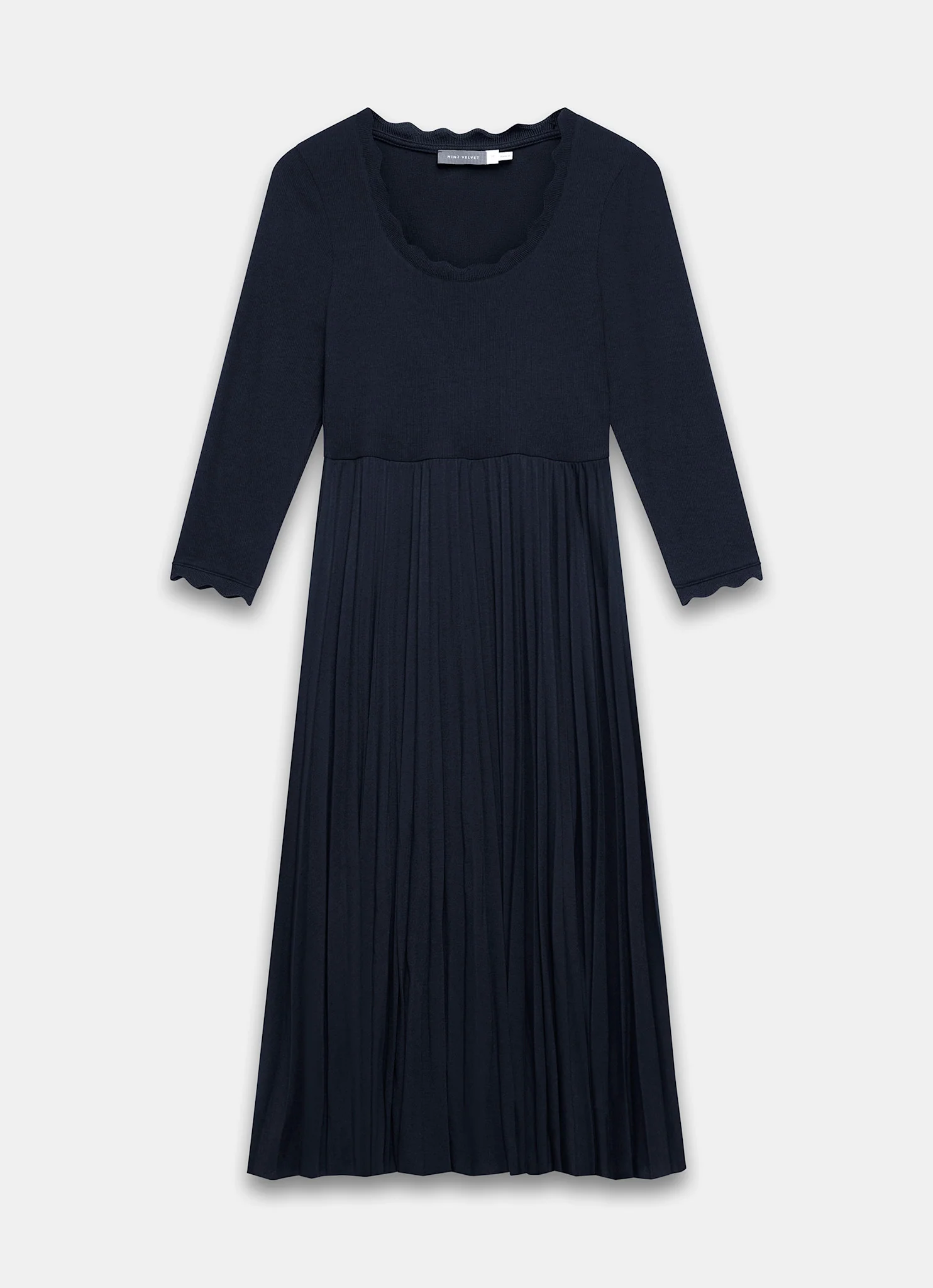 13343-navy-scallop-jersey-mix-midi-dress-7.webp Navy Scallop Jersey Mix Midi Dress