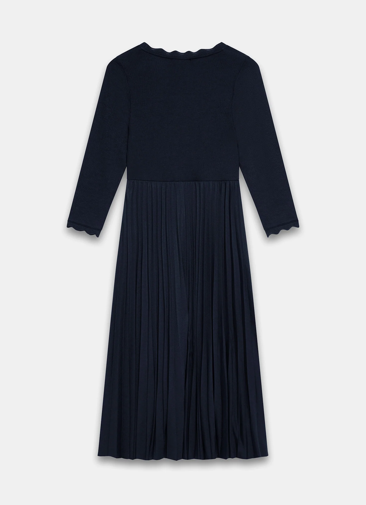 13343-navy-scallop-jersey-mix-midi-dress-8.webp Navy Scallop Jersey Mix Midi Dress