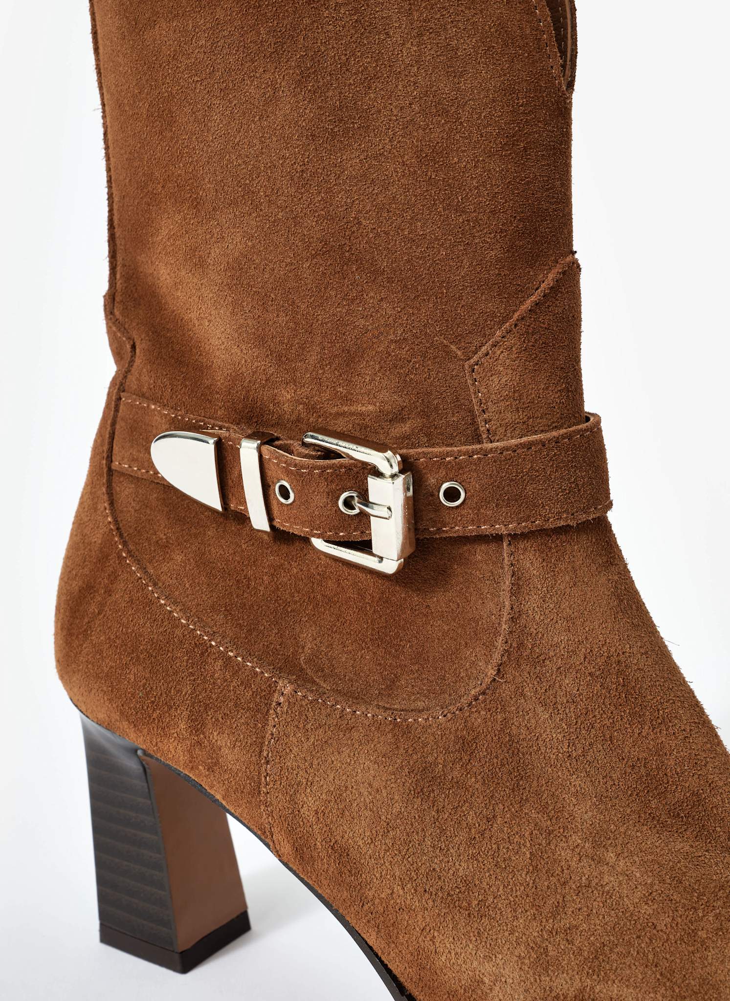 13349-blair-tan-suede-buckled-ankle-boots-3.jpg Blair Tan Suede Buckled Ankle Boots