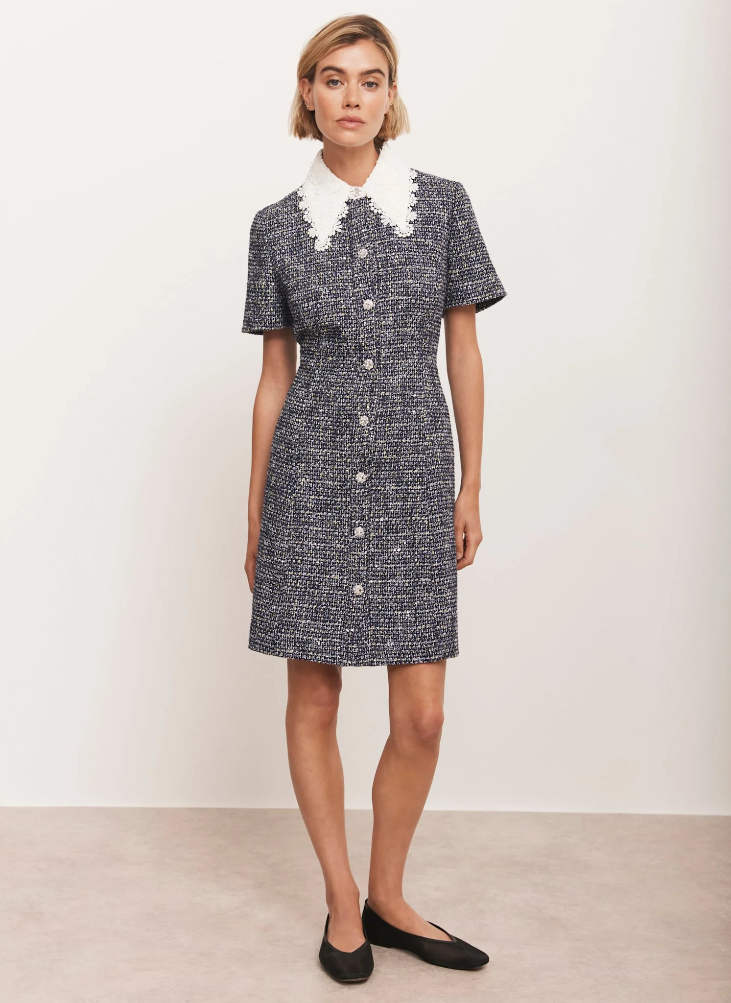 13403-navy-statement-collar-boucle-mini-dress-6.webp Navy Statement Collar Boucle Mini Dress