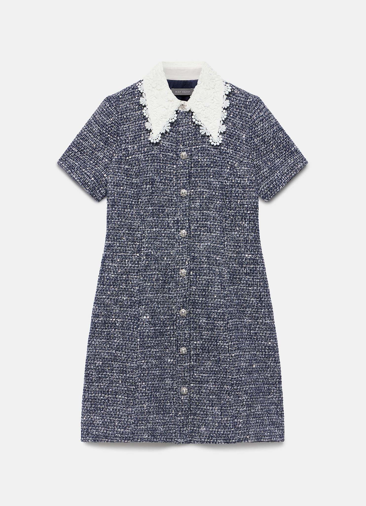13403-navy-statement-collar-boucle-mini-dress-7.jpg Navy Statement Collar Boucle Mini Dress