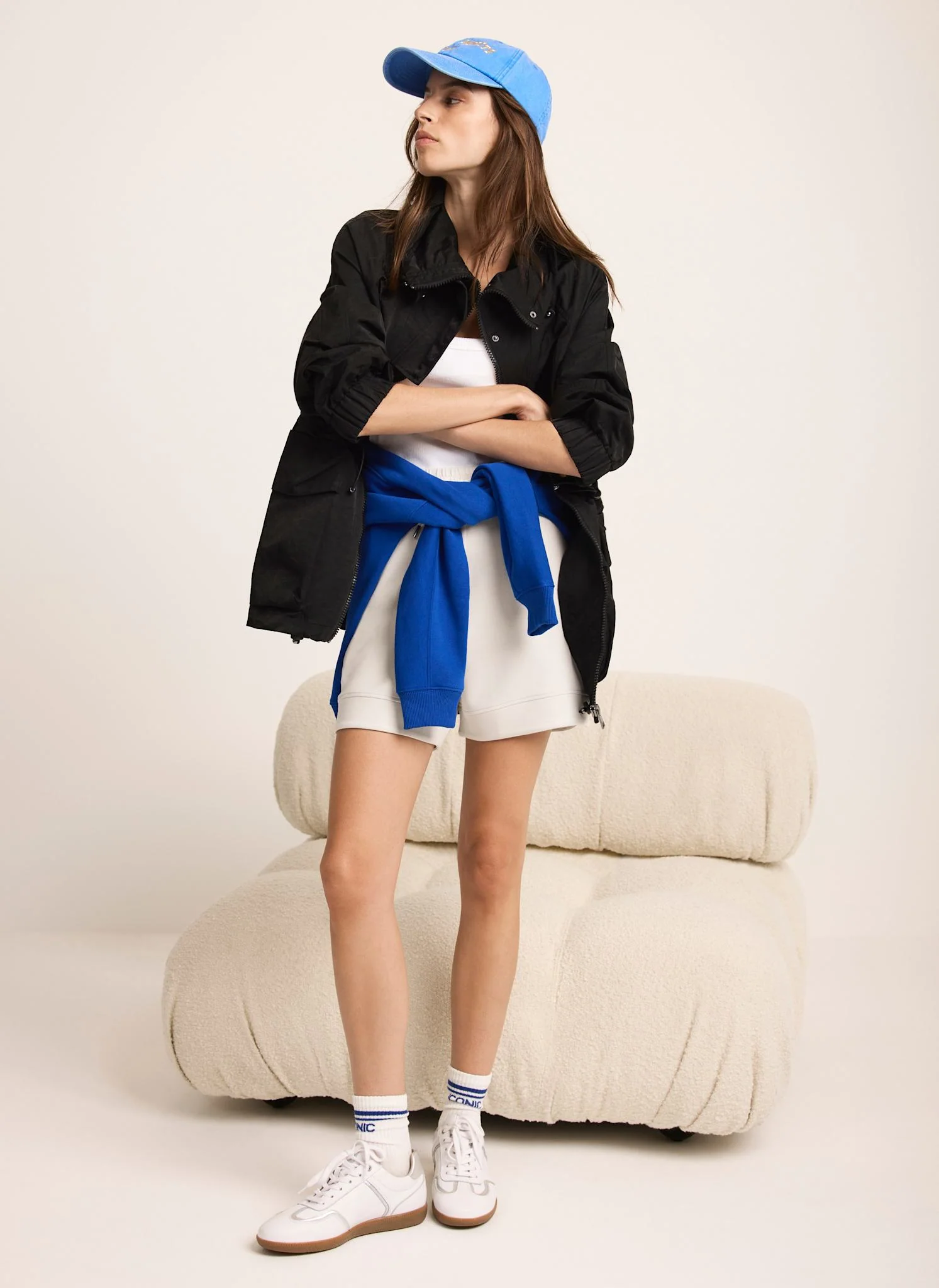 Black Utility Parka Jacket